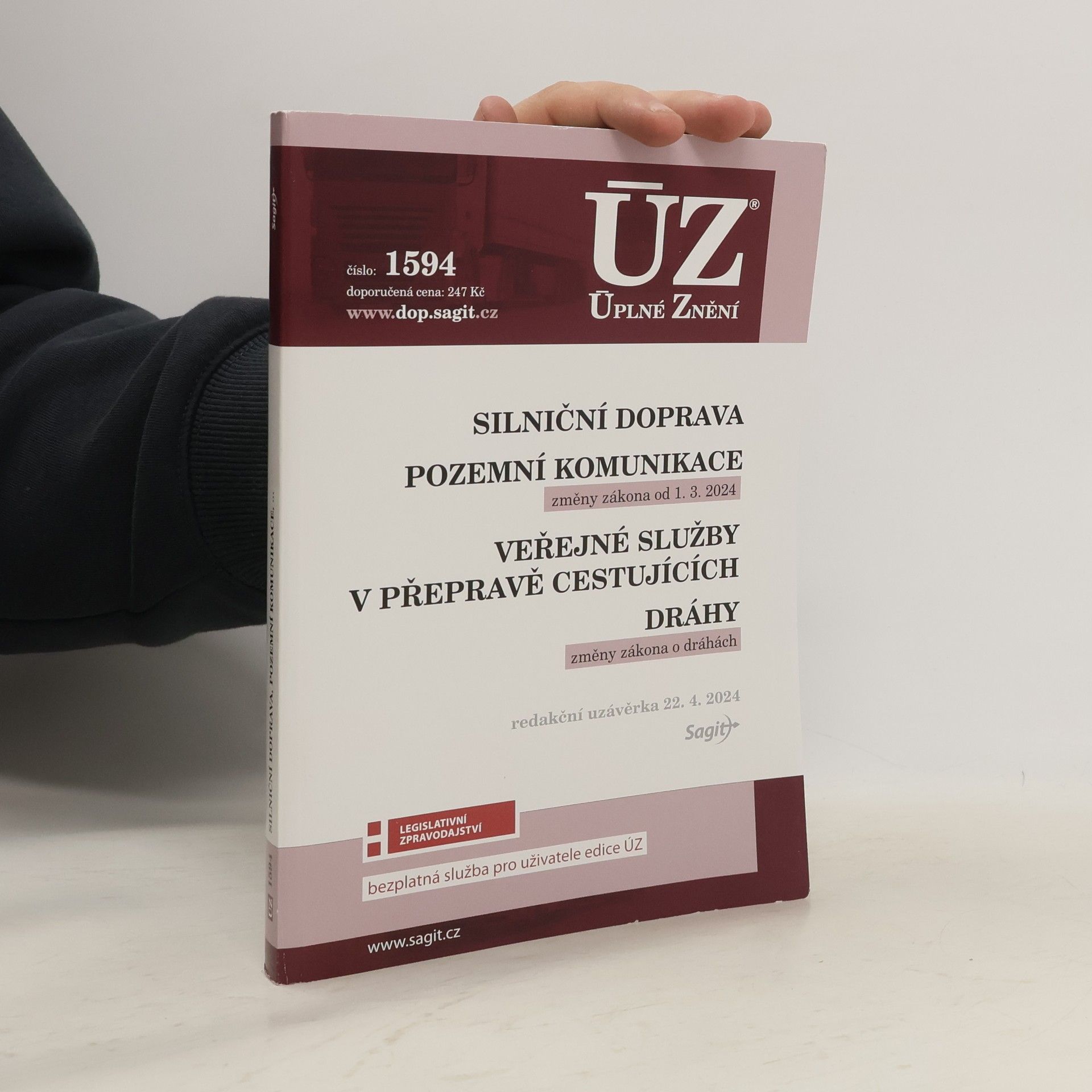 Sagit ÚZ 1594 Silniční doprava, Pozemní komunikace, Veřejné služby v přepravě cestujících, Dráhy