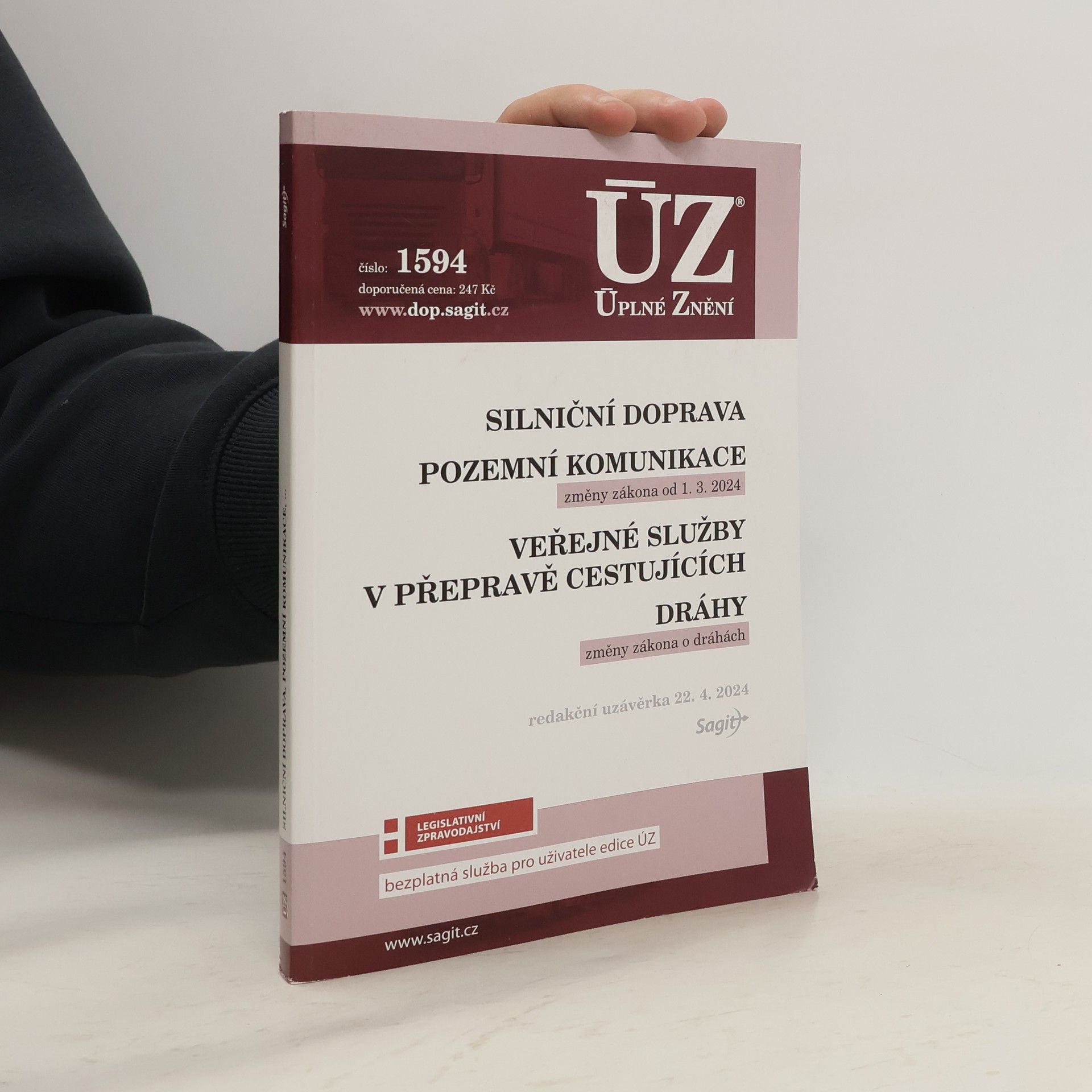 Sagit ÚZ 1594 Silniční doprava, Pozemní komunikace, Veřejné služby v přepravě cestujících, Dráhy