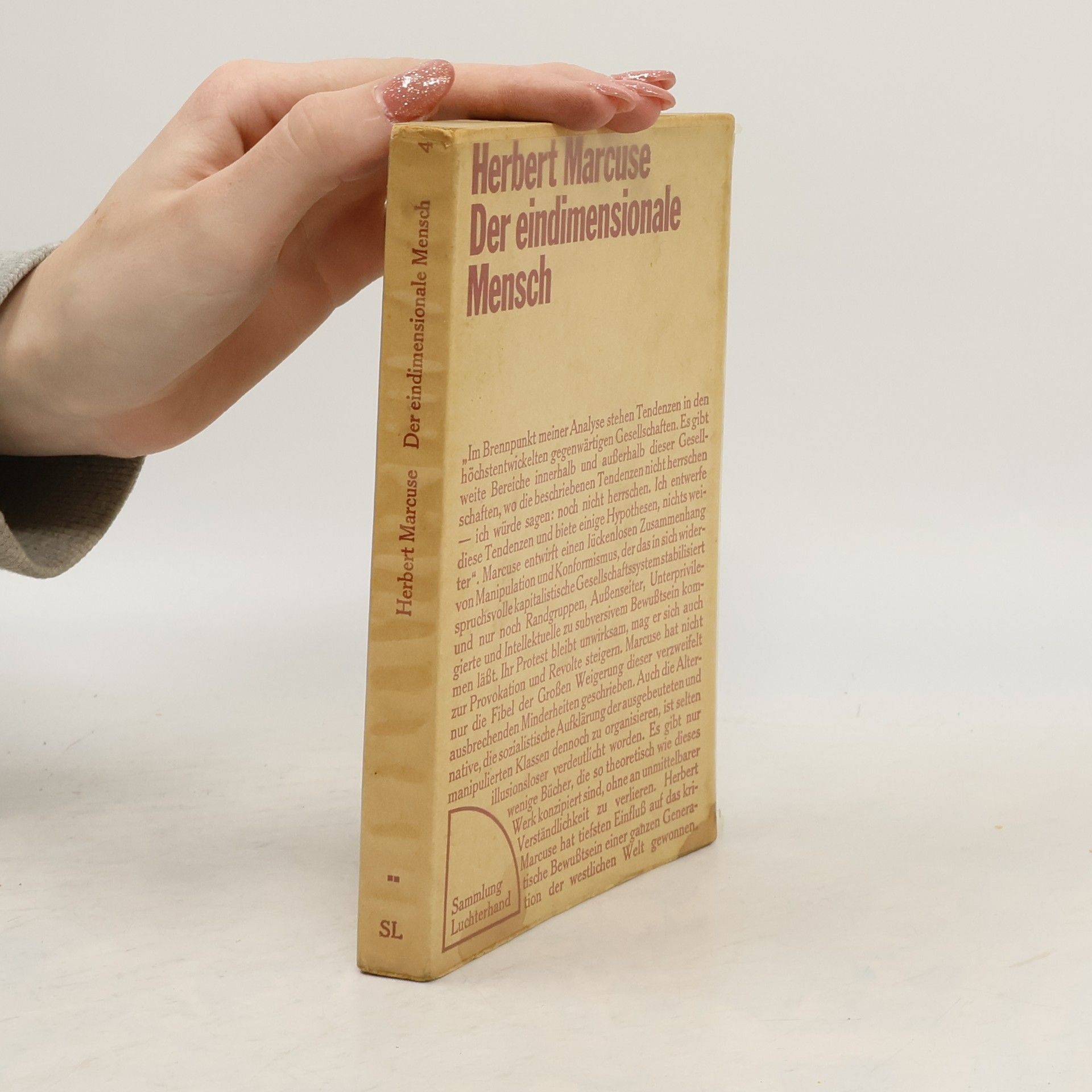 Herbert Marcuse Der eindimensionale Mensch