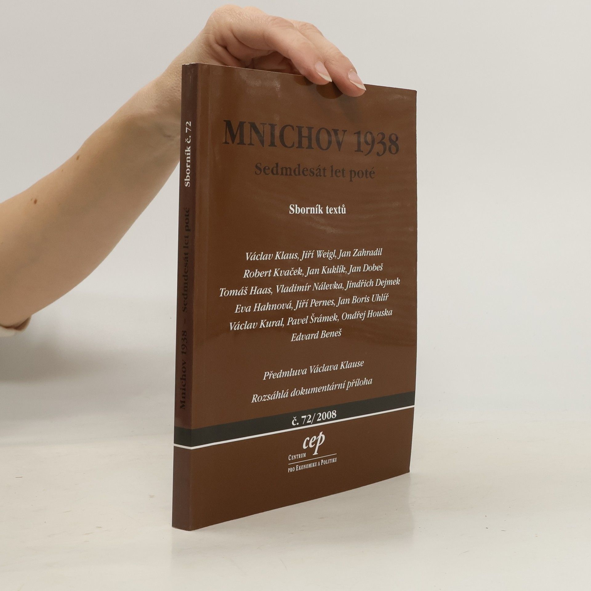 Václav Klaus Mnichov 1938. Sedmdesát let poté