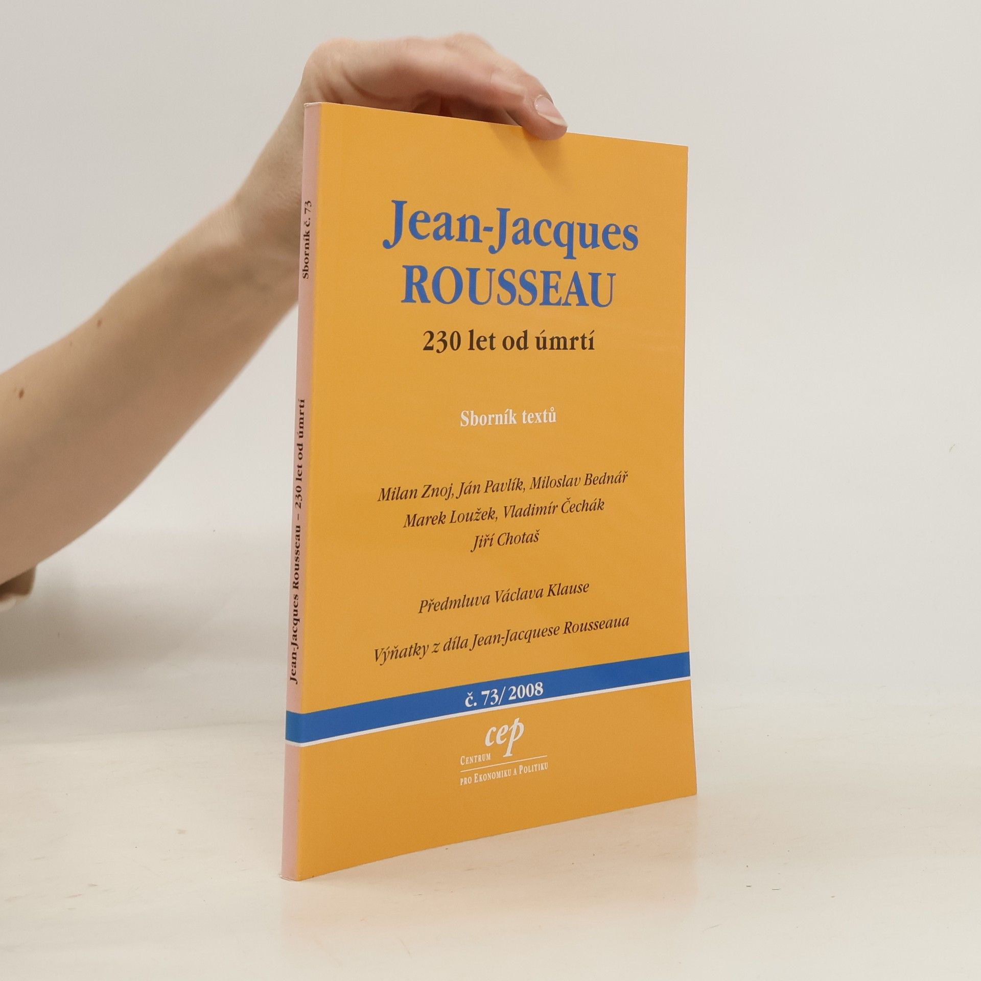 Autorenkollektiv Jean-Jacques Rousseau : 230 let od úmrtí : sborník textů