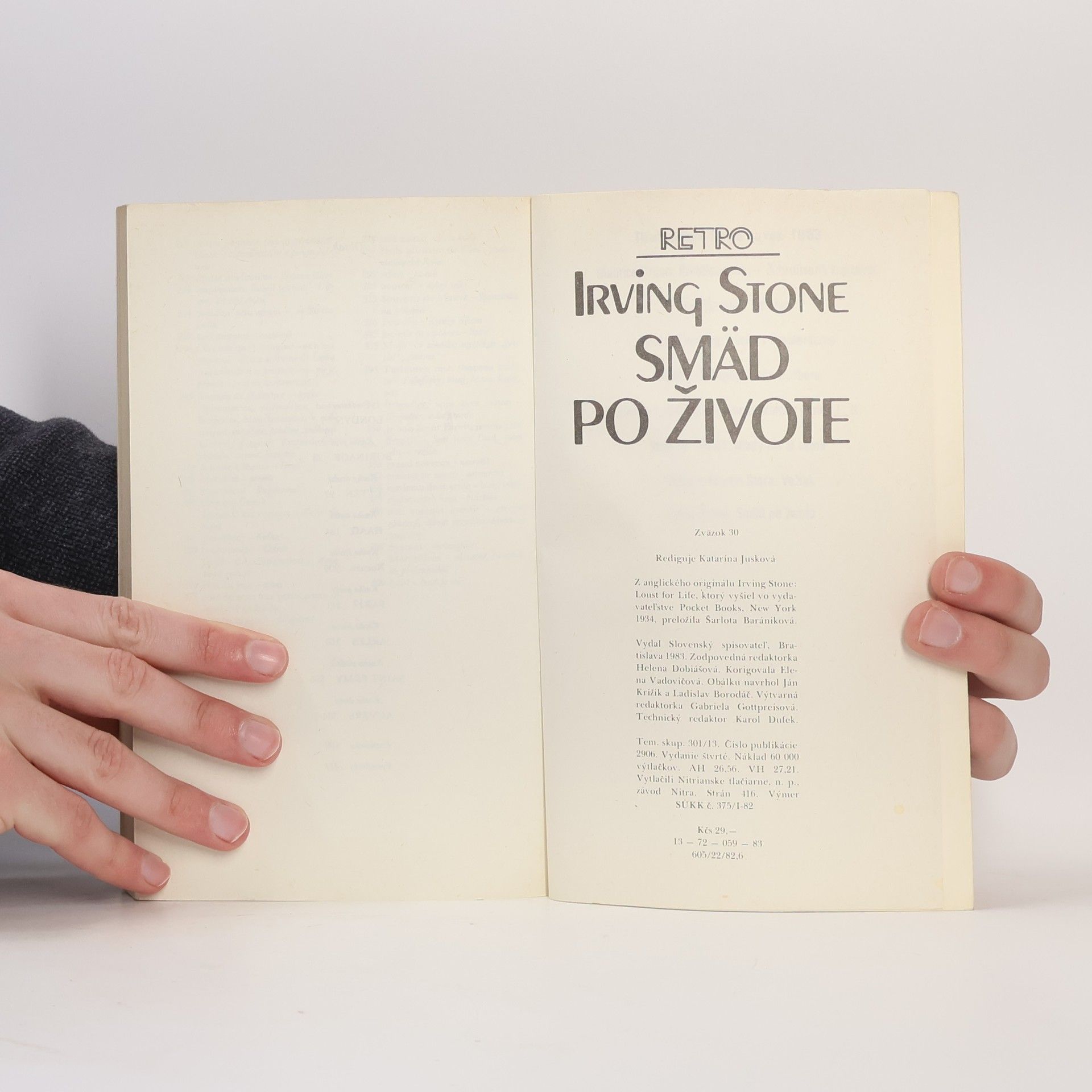 Irving Stone Smäd po živote