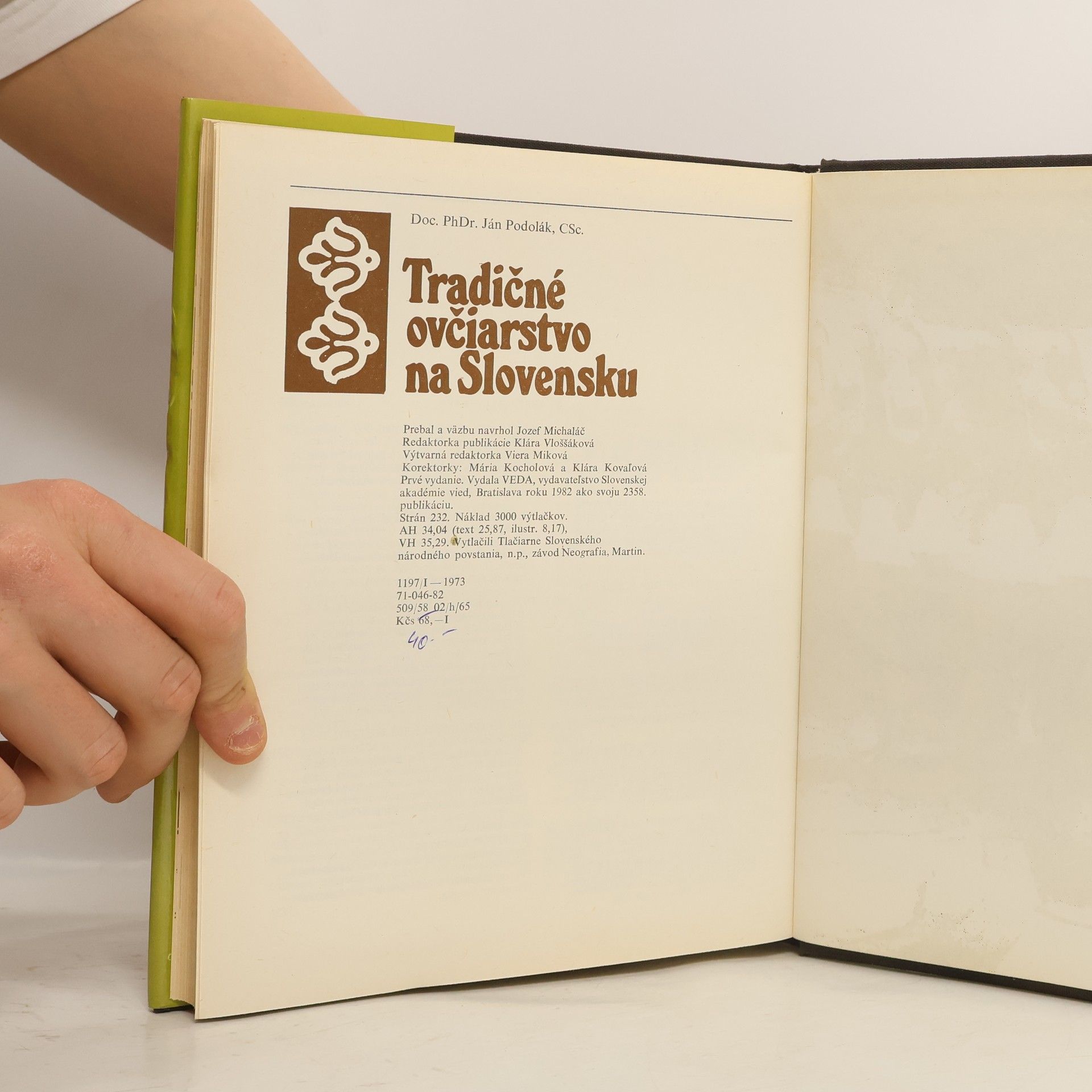 Ján Podolák Tradičné ovčiarstvo na Slovensku