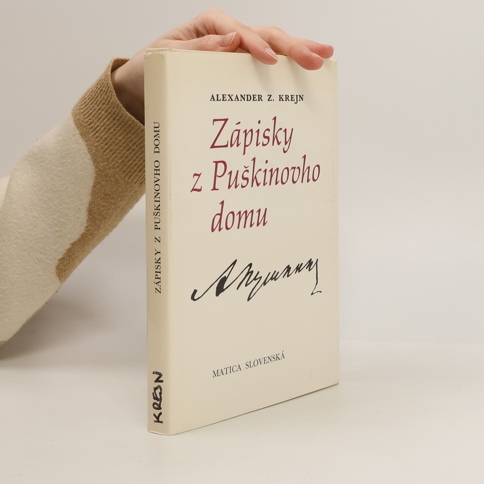 Alexander Z. Krejn Zápisky z Puškinovho domu