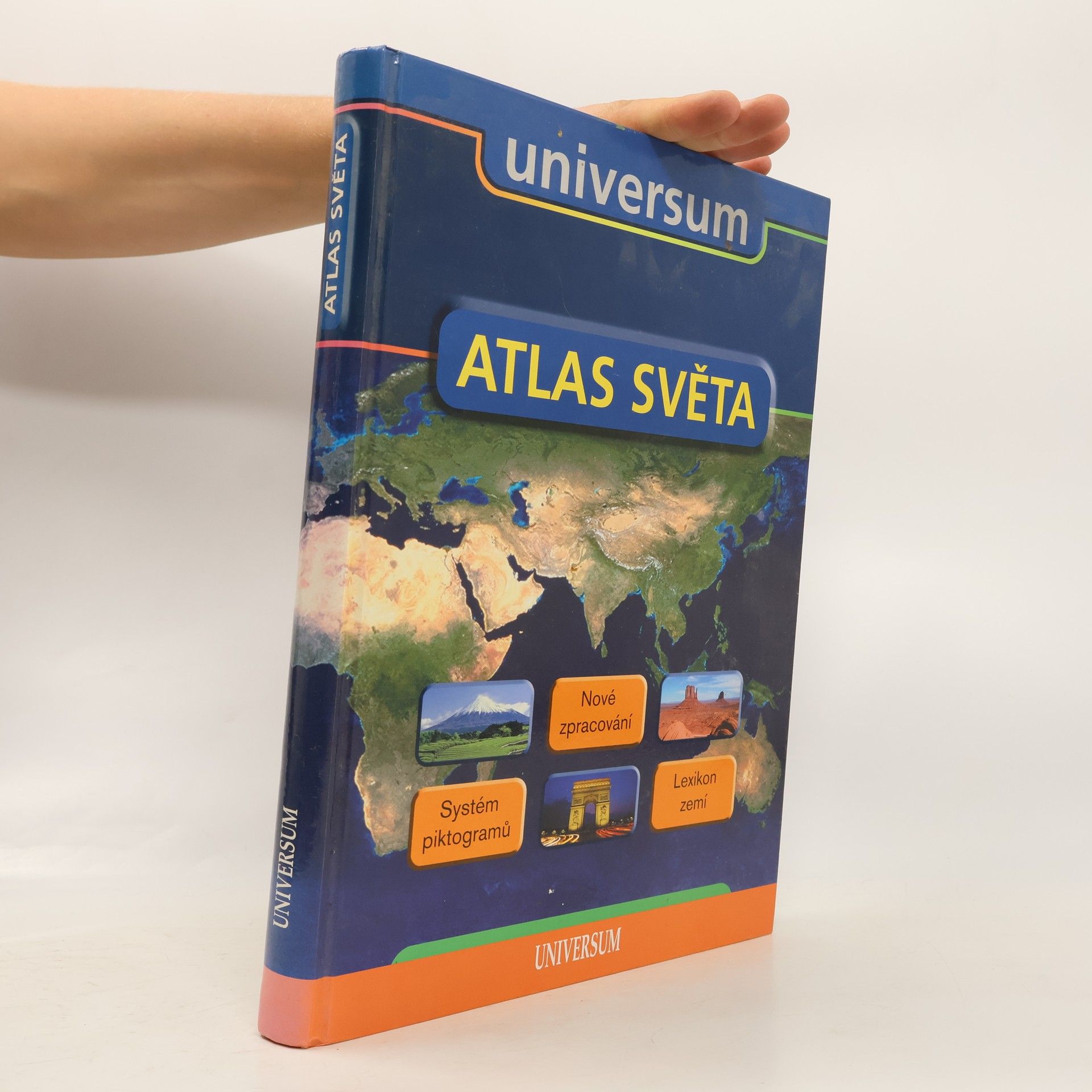 Irena Rybová Atlas světa nové zpracování, systém piktogramů, lexikon zemí