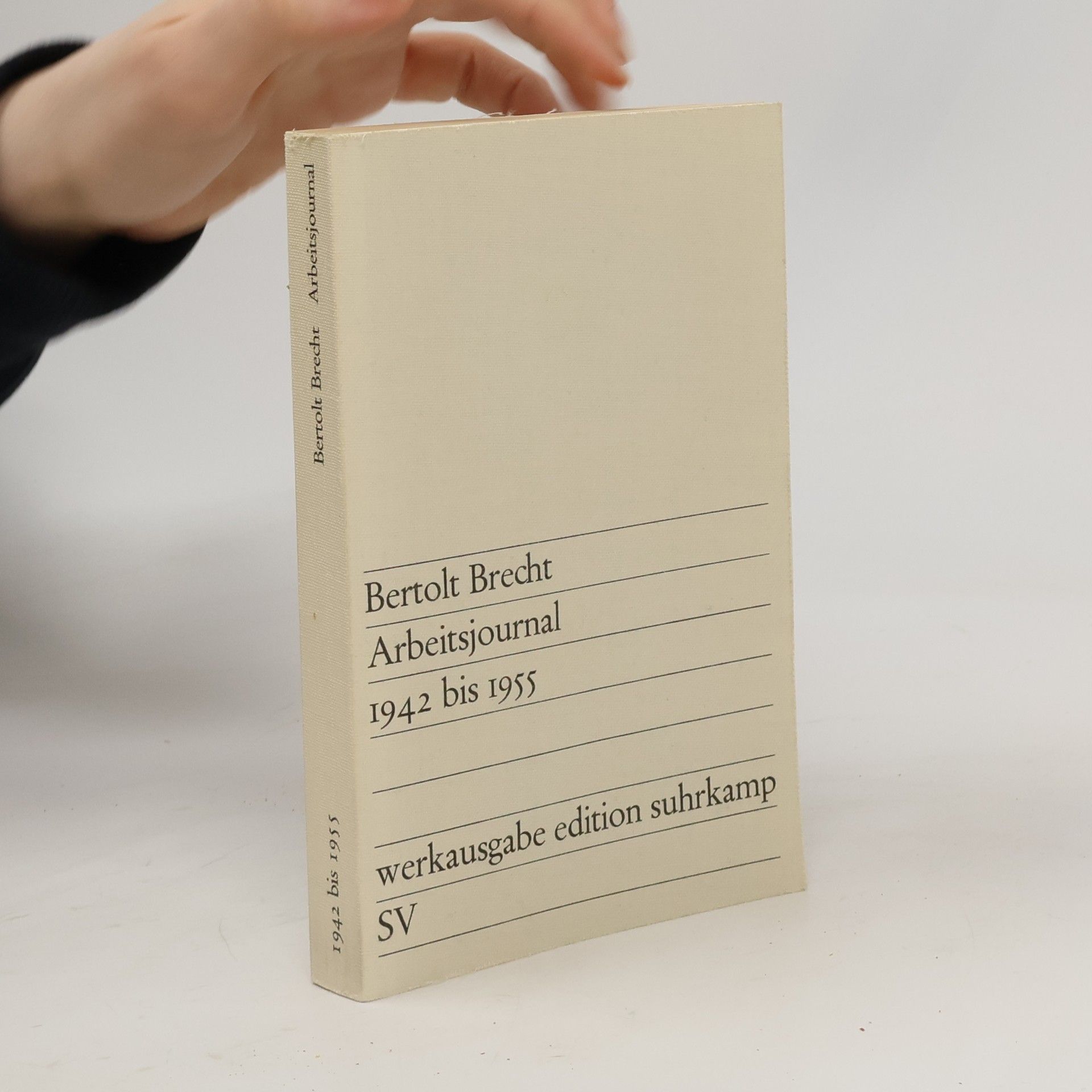 Bertolt Brecht Arbeitsjournal 1942 bis 1955