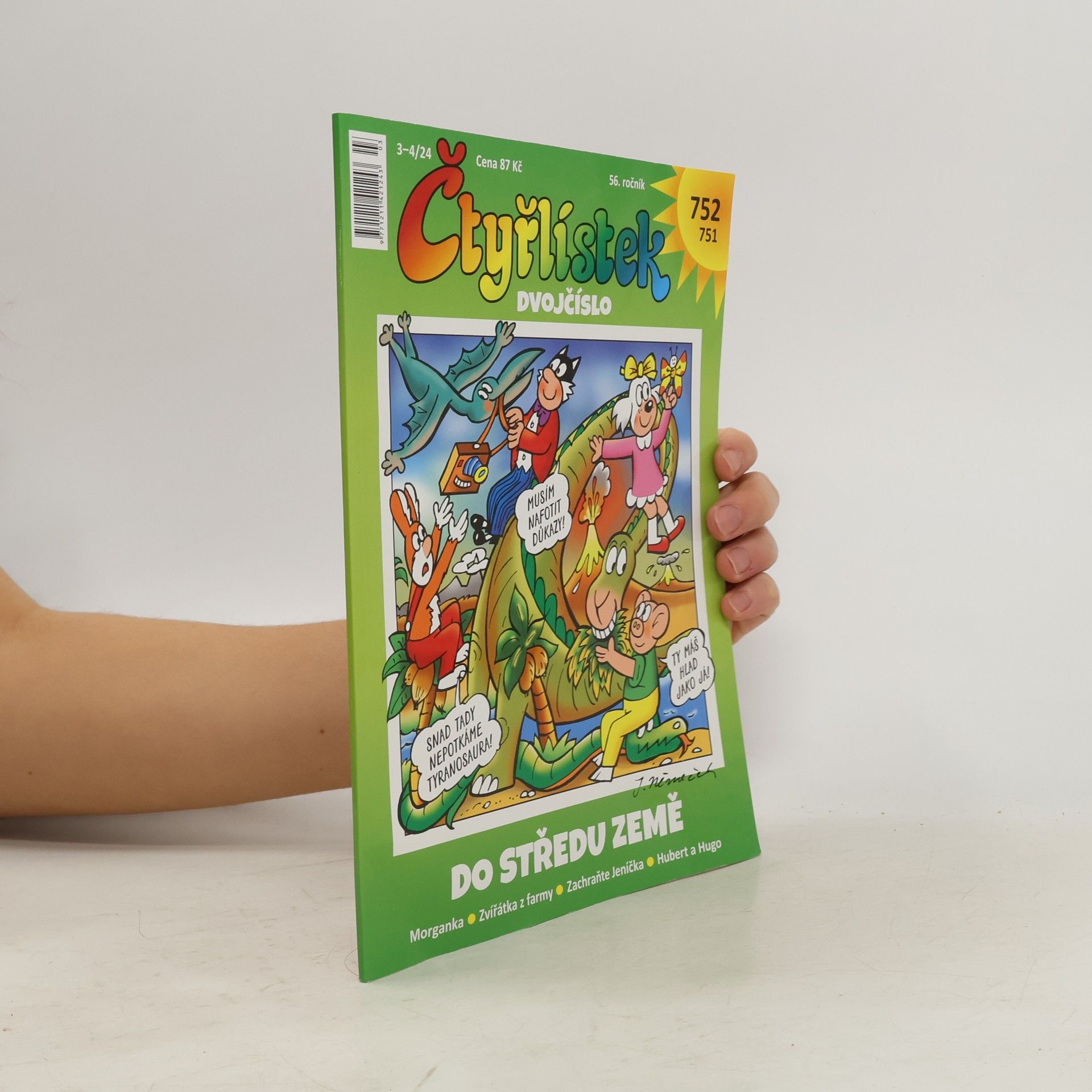 Jaroslav Němeček Čtyřlístek dvojčíslo 751-752. 3-4/2024. Do středu Země