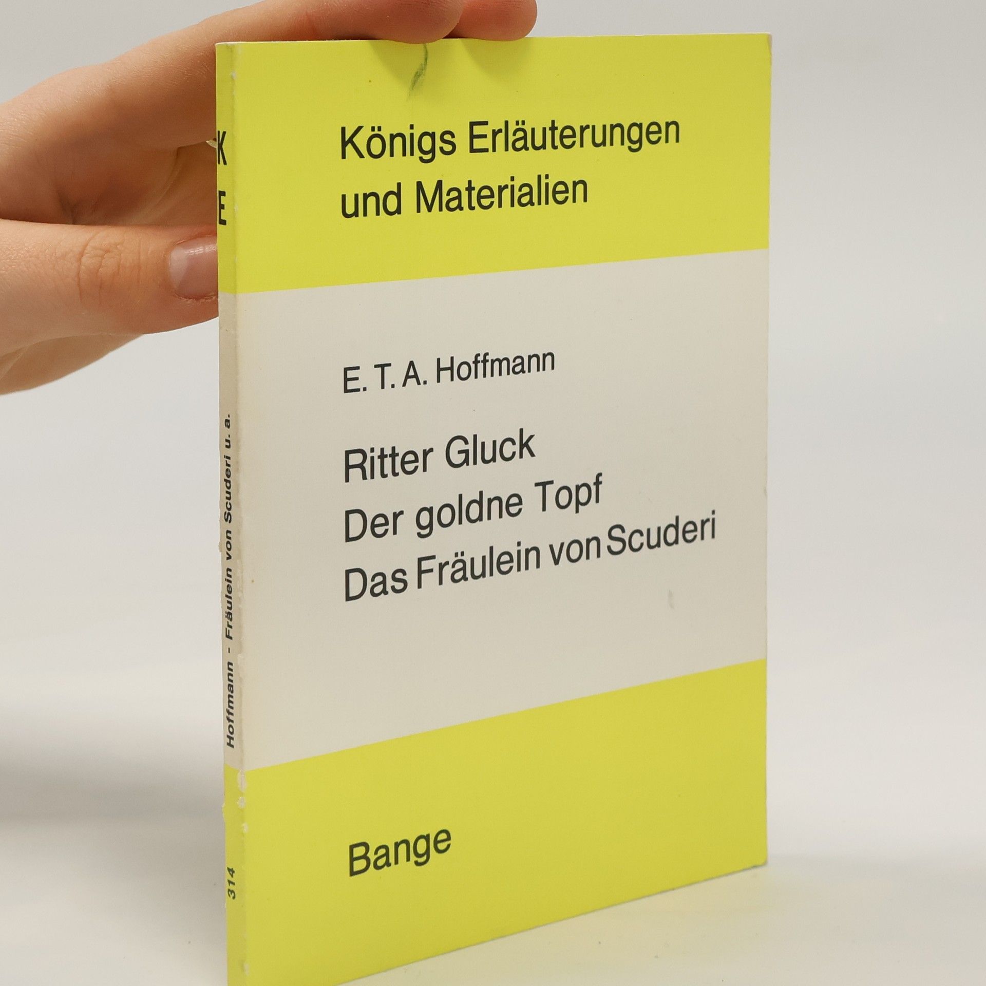 Erläuterungen zu E. T. A. Hoffmann, Ritter Gluck, Der goldne Topf, Das Fräulein von Scuderi