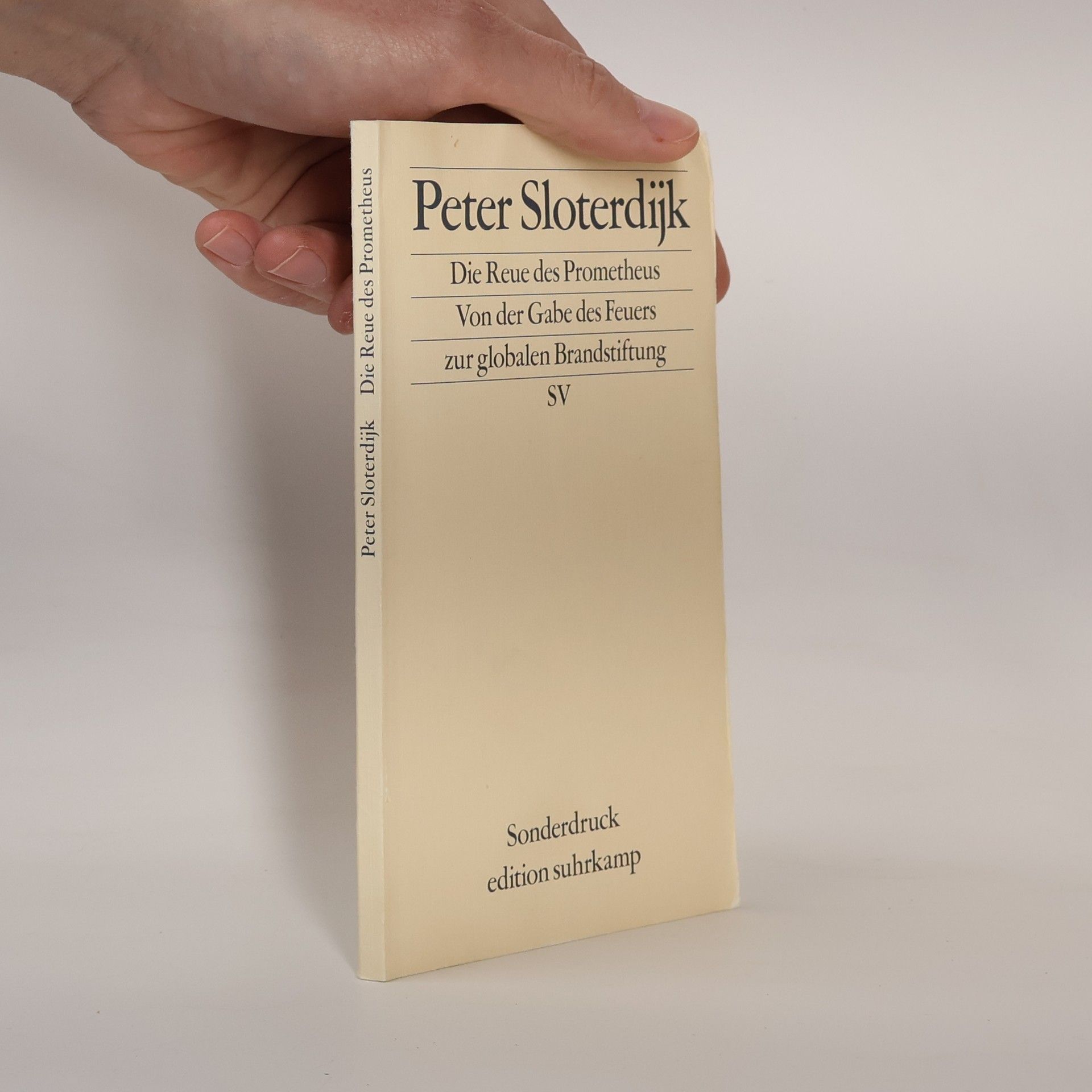 Peter Sloterdijk Die Reue des Prometheus