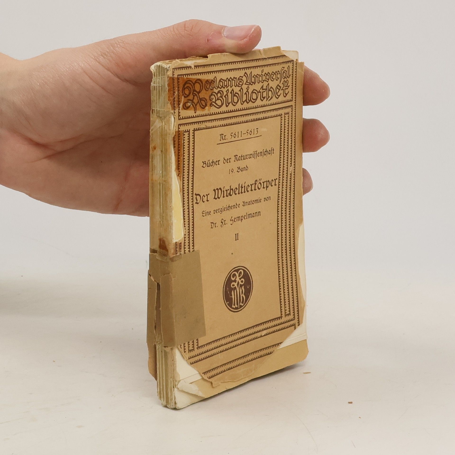 Friedrich Hempelmann Der Wirbeltierkörper II