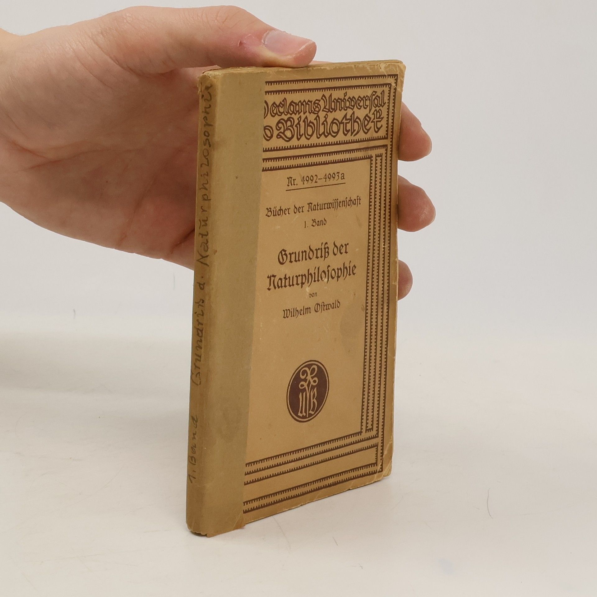 Wilhelm Oswald Grundriß der Naturphilosophie