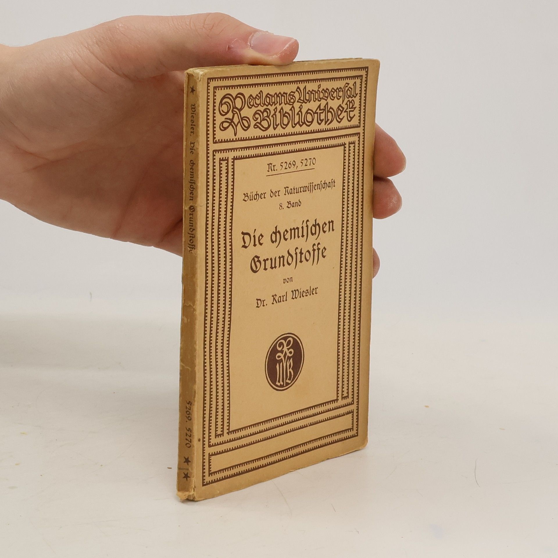 Karl Wiesler Die chemischen Grundstoffe