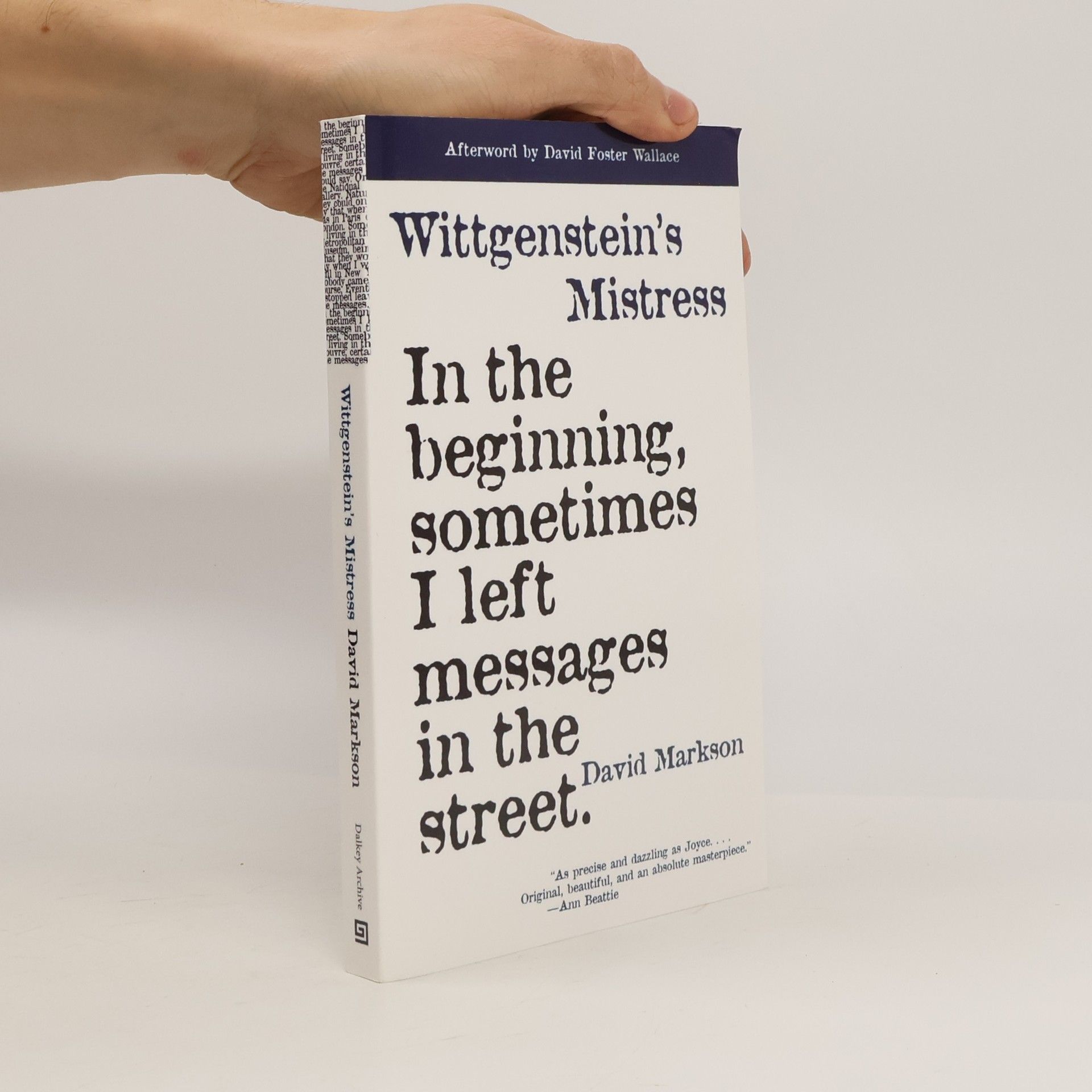 David Markson Wittgenstein's Mistress