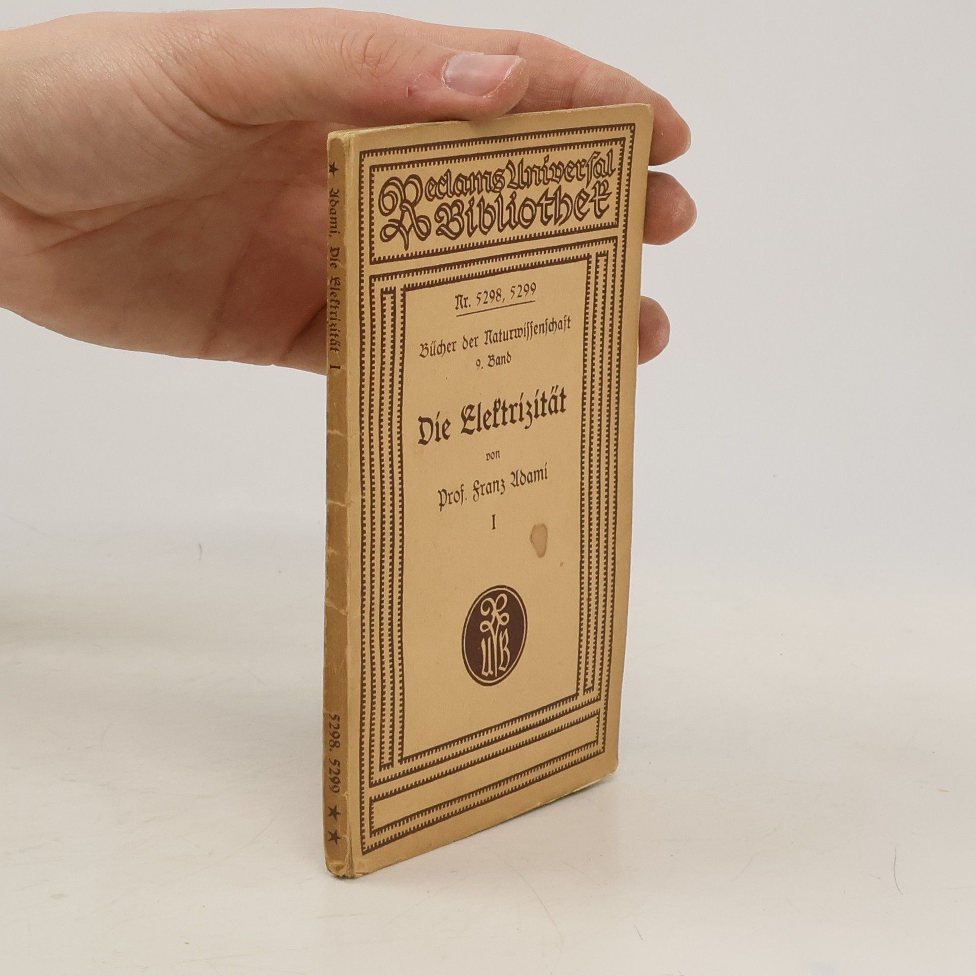 Franz Adami Die Elektrizität