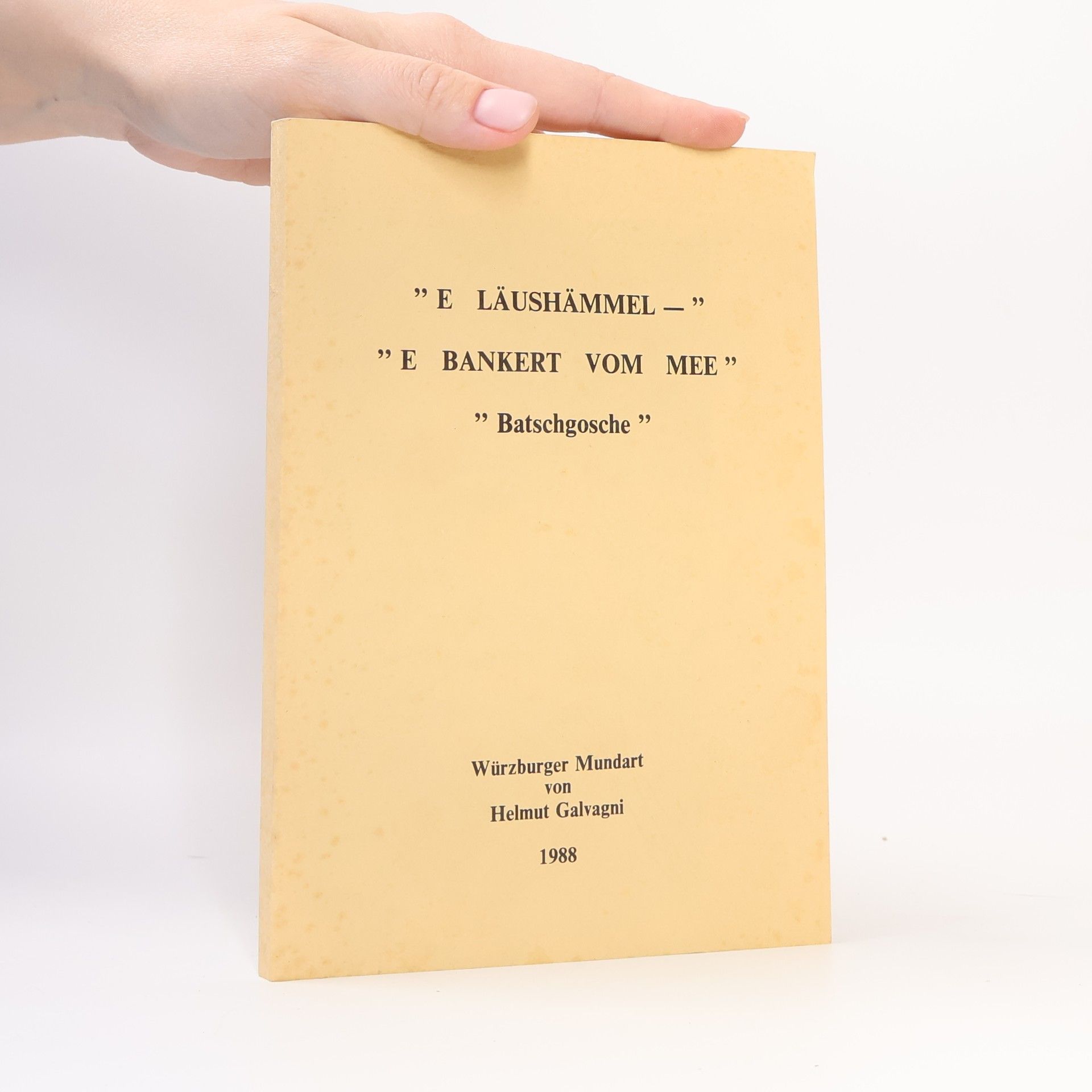 E Läushämmel - e Bankert vom Mee