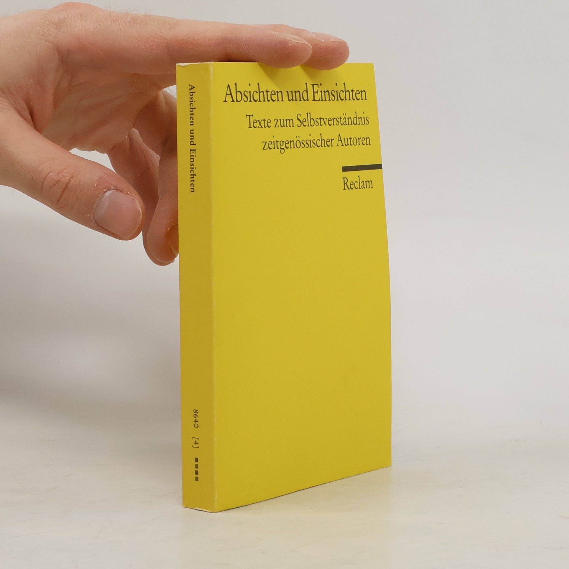 Reclams Universal-Bibliothek: Absichten und Einsichten