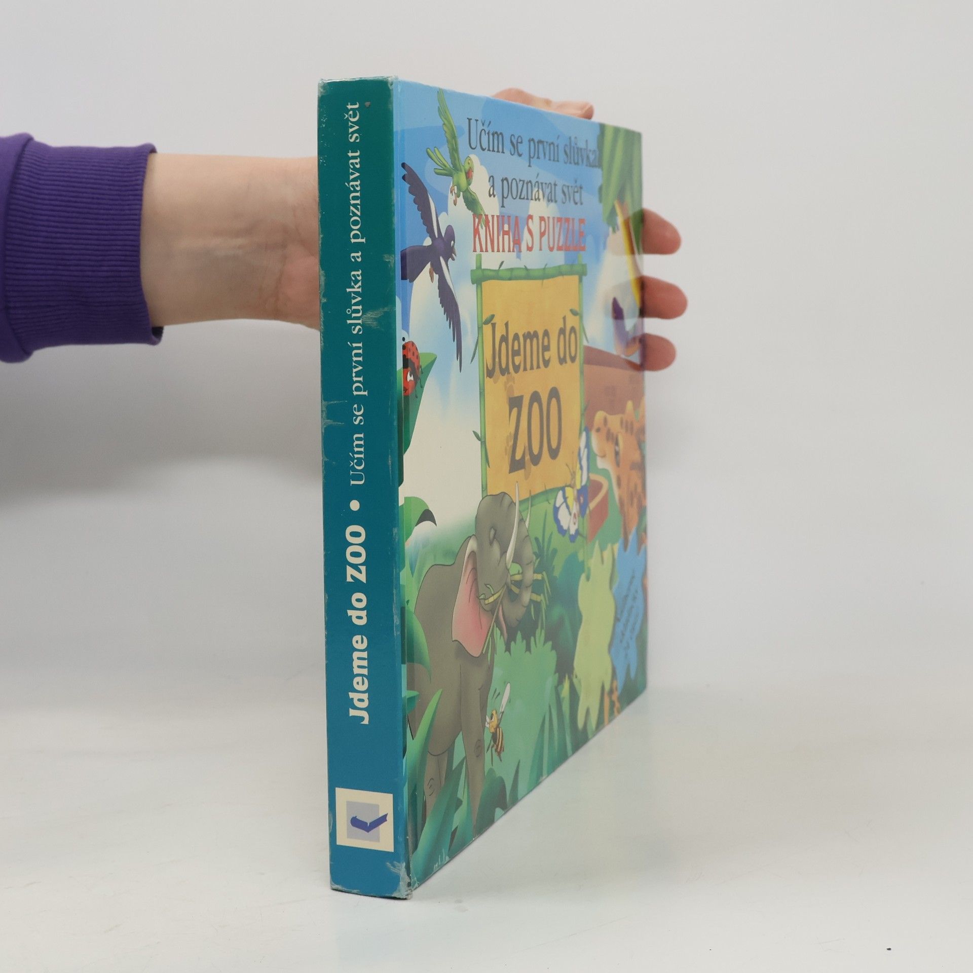 AA.VV. Jdeme do ZOO - Učím se první slůvka a poznávat svět, kniha s puzzle