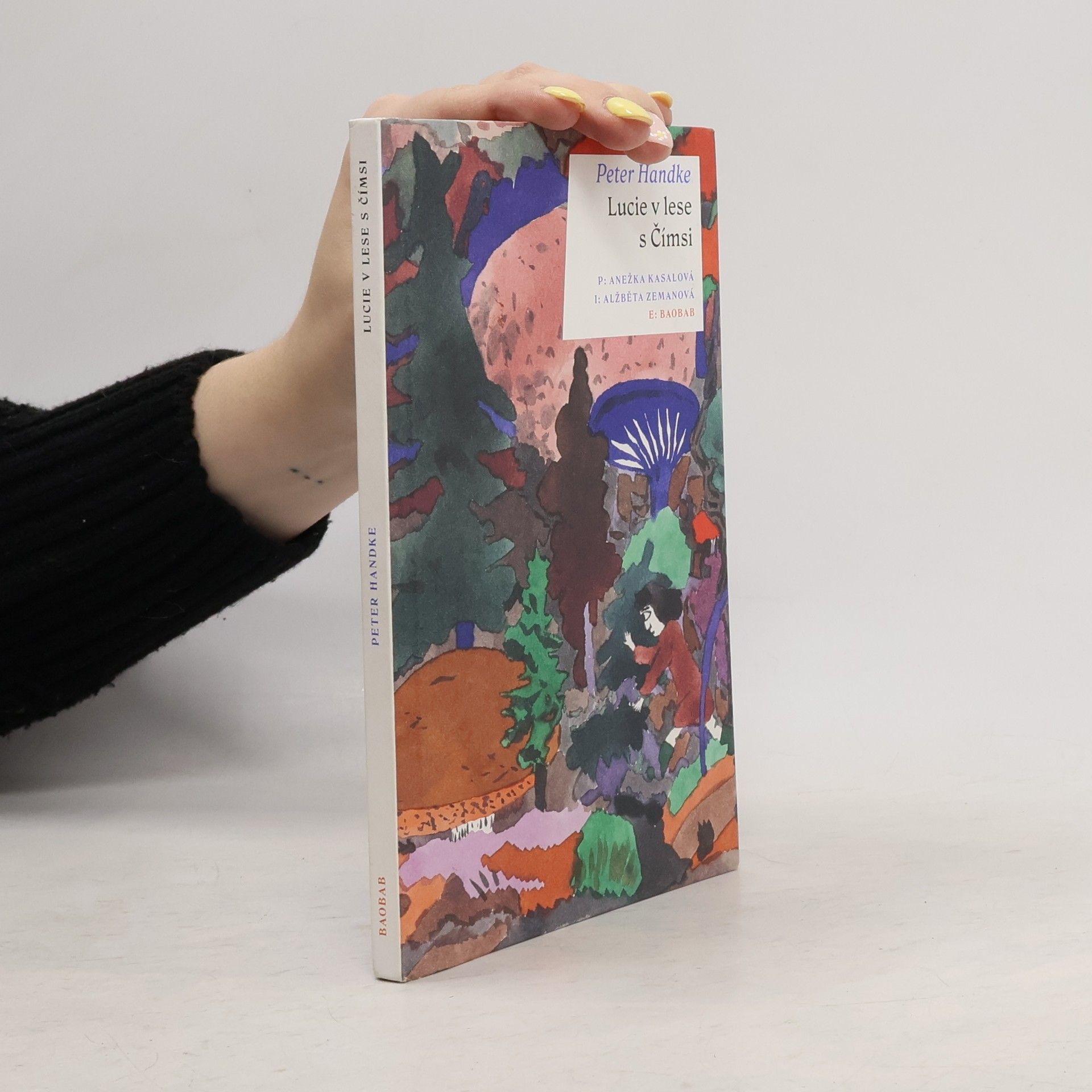 Alžběta Zemanová Lucie v lese s Čímsi