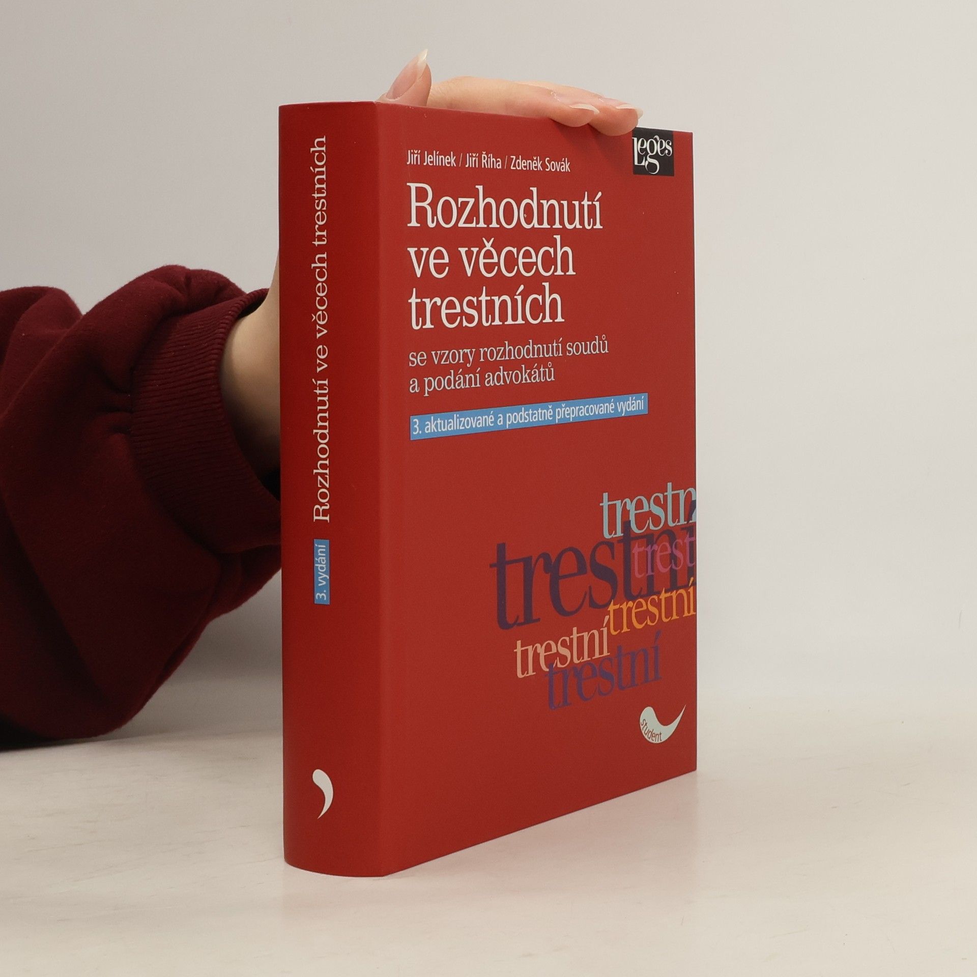 Jiří Jelínek Rozhodnutí ve věcech trestních: se vzory rozhodnutí soudů a podání advokátů