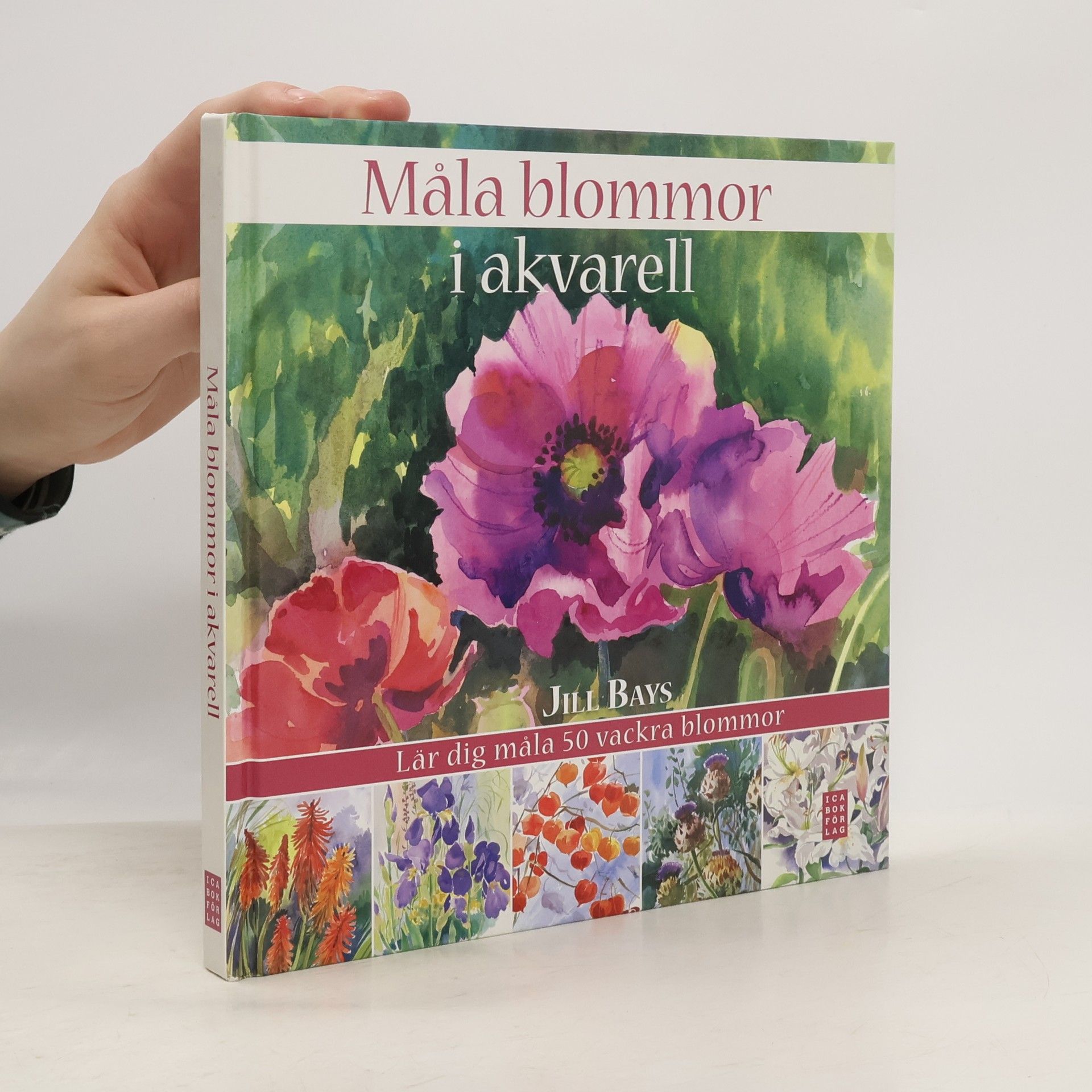 Måla blommor i akvarell