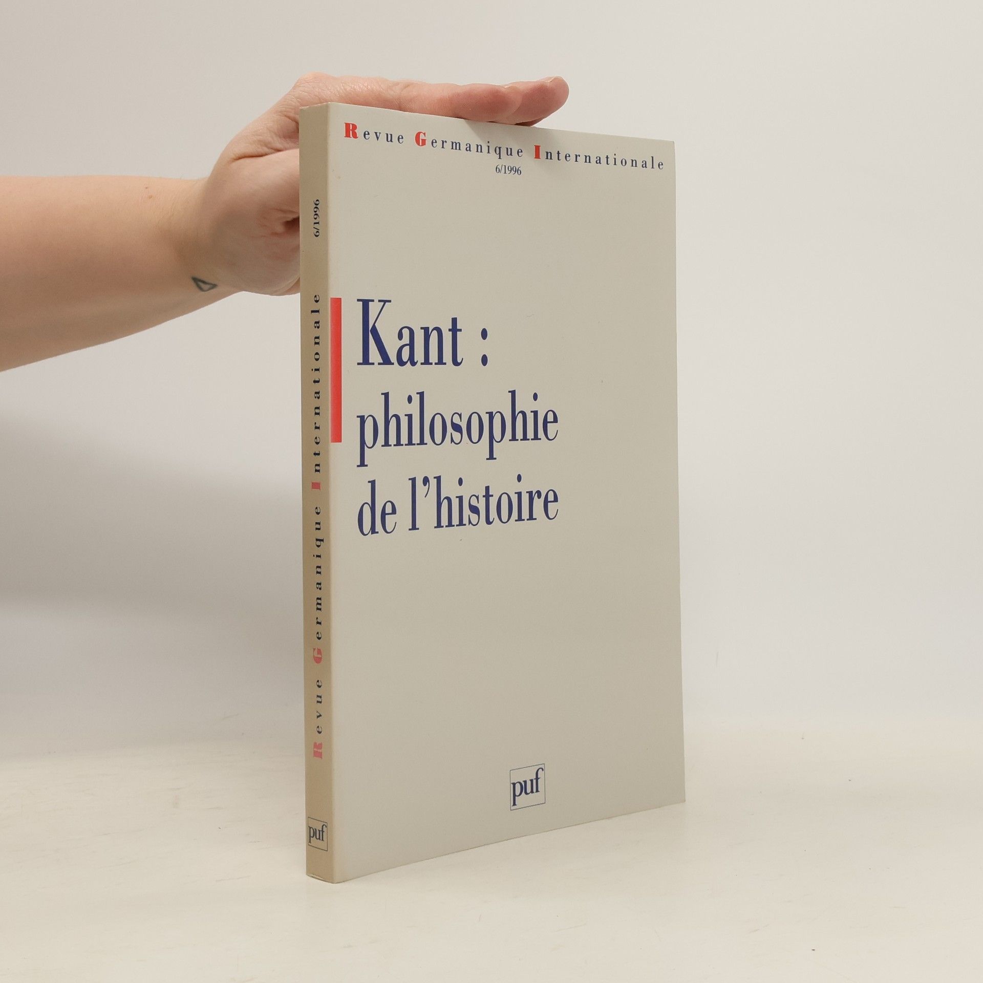 Norbert Waszek Revue Germanique Internationale - 6/1996: Kant: philosophie de l'histoire