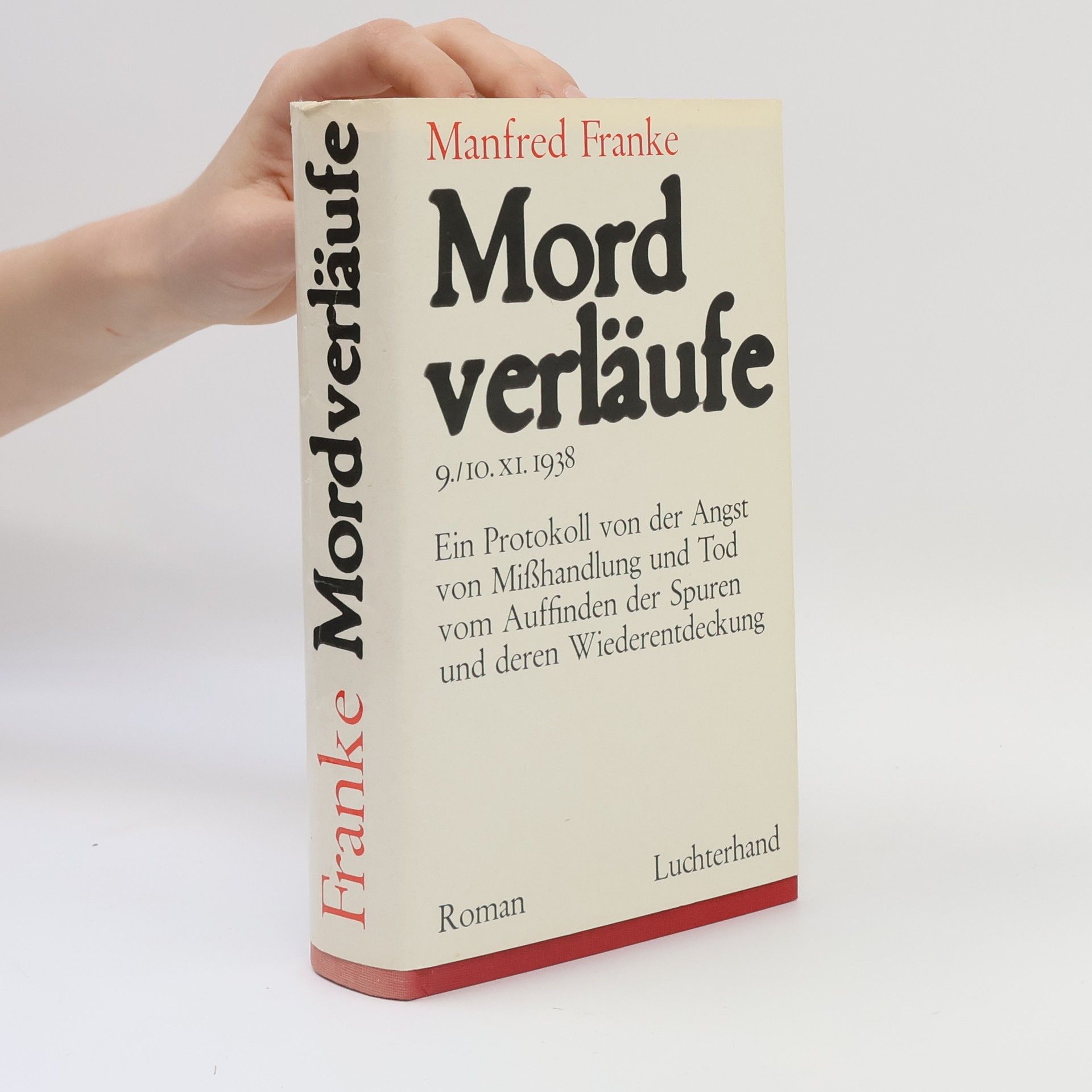 Manfred Franke Mordverläufe 9./10. XI. 1938