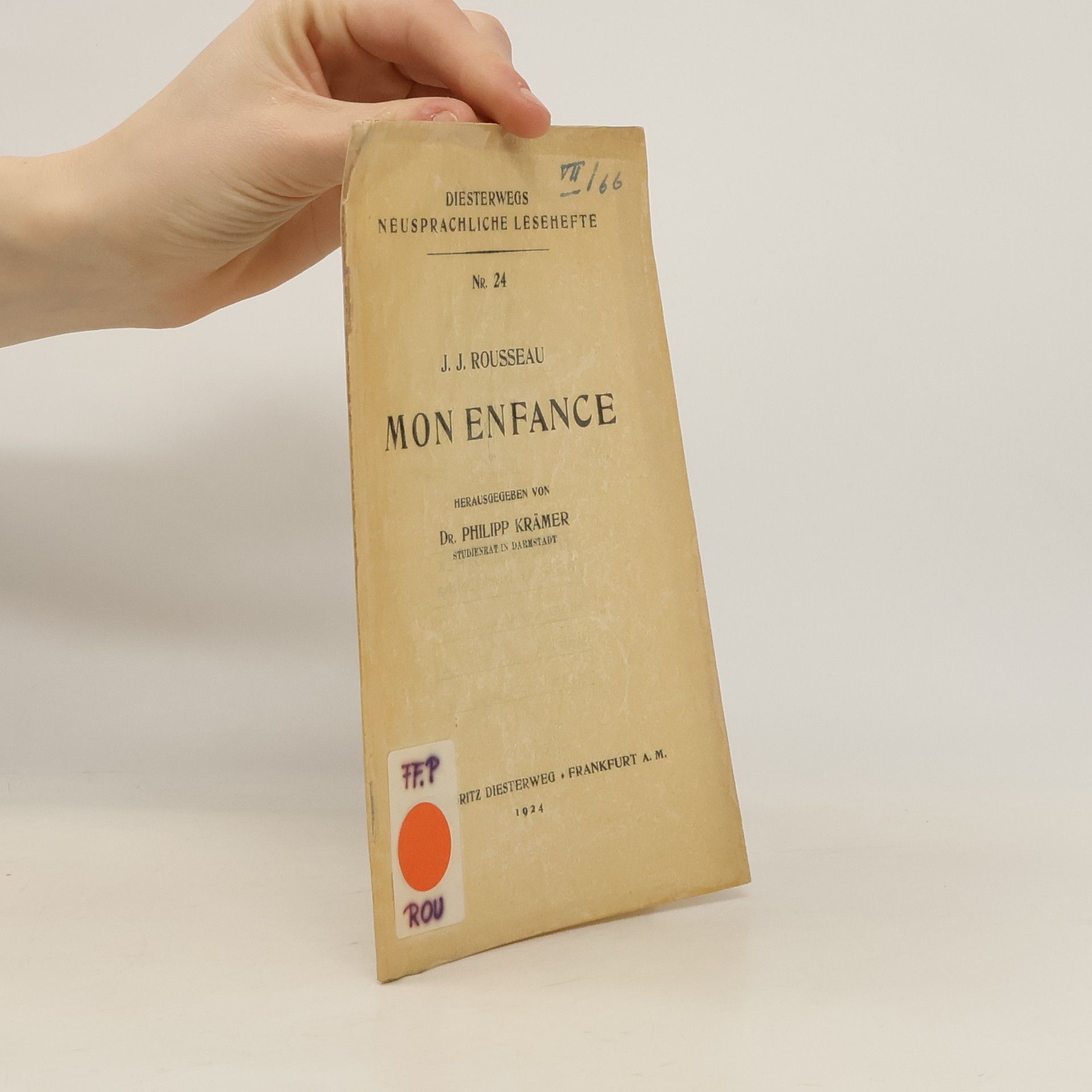 J. J. Rousseau Mon enface