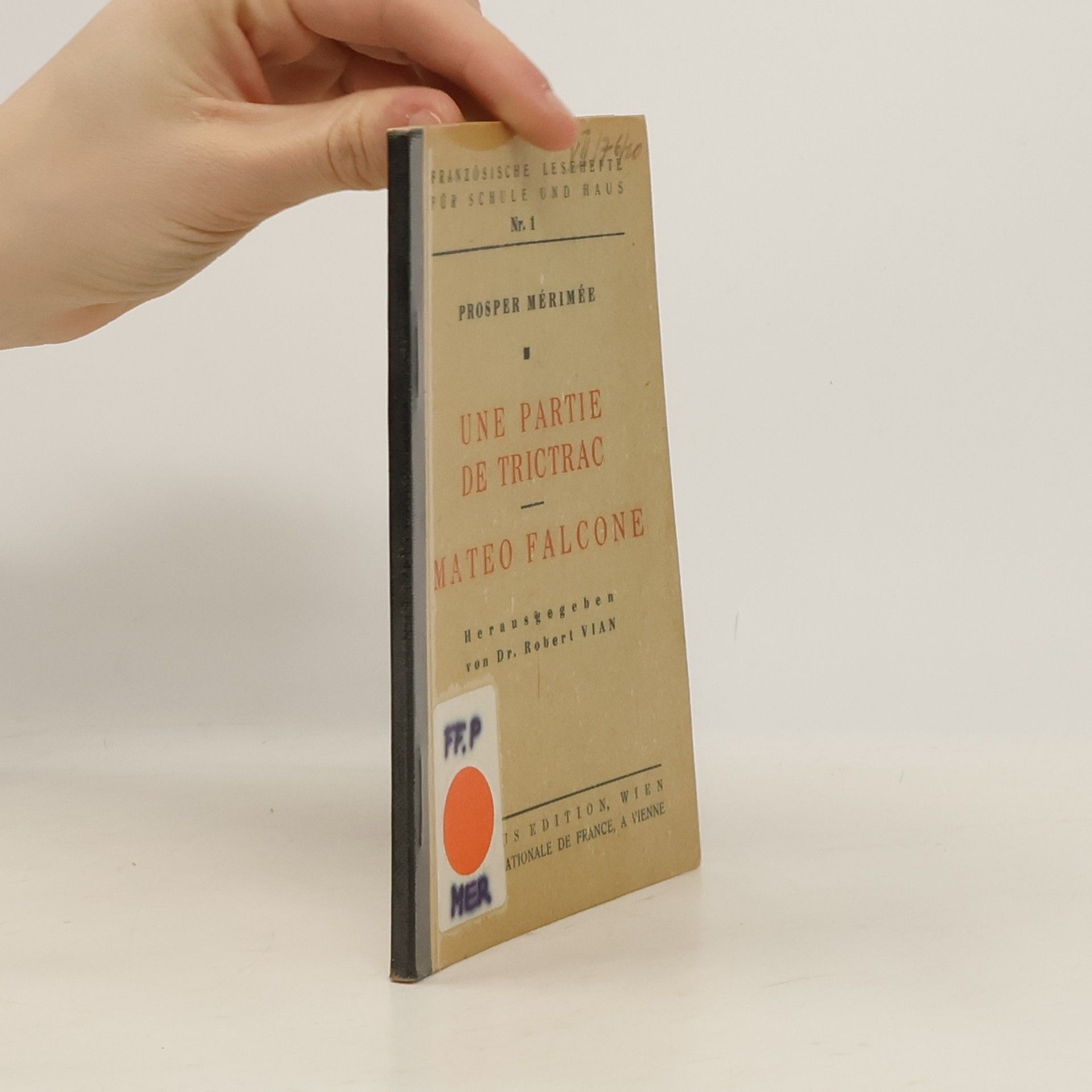 Prosper Mérimée Une partie de trictrac