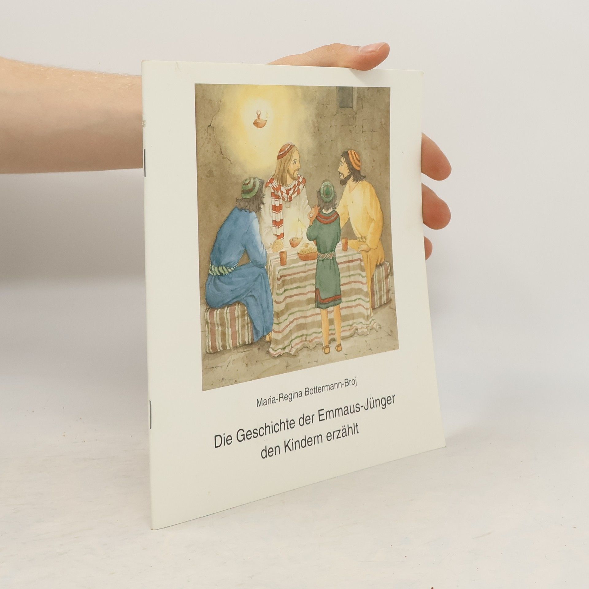 Die Geschichte der Emmaus-Jünger den Kindern erzählt