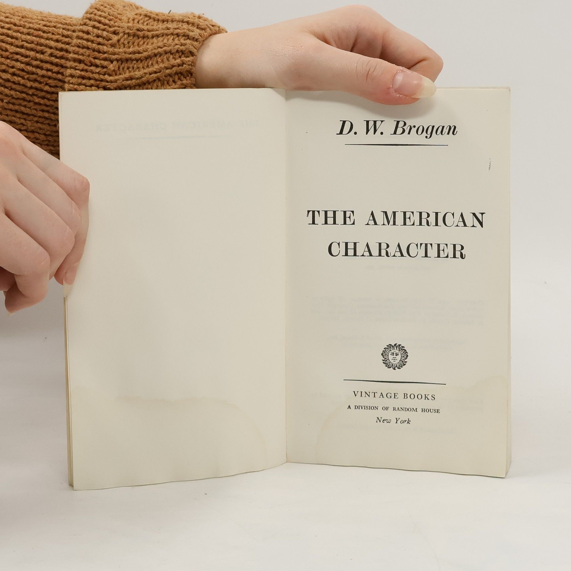 D. W. Brogan The American Character