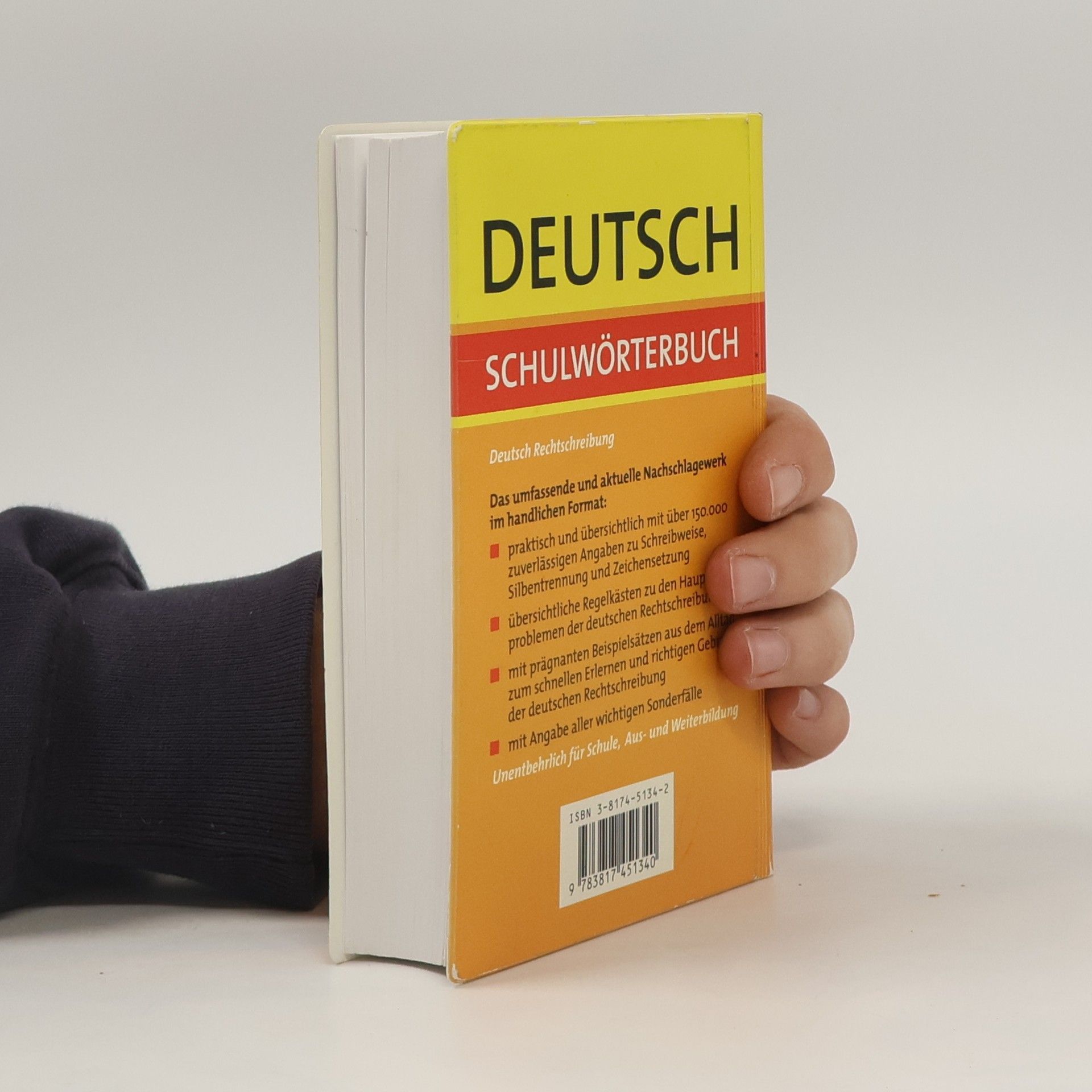 Deutsch Schulwörterbuch Rechtschreibung - Rund 150.000 Angaben