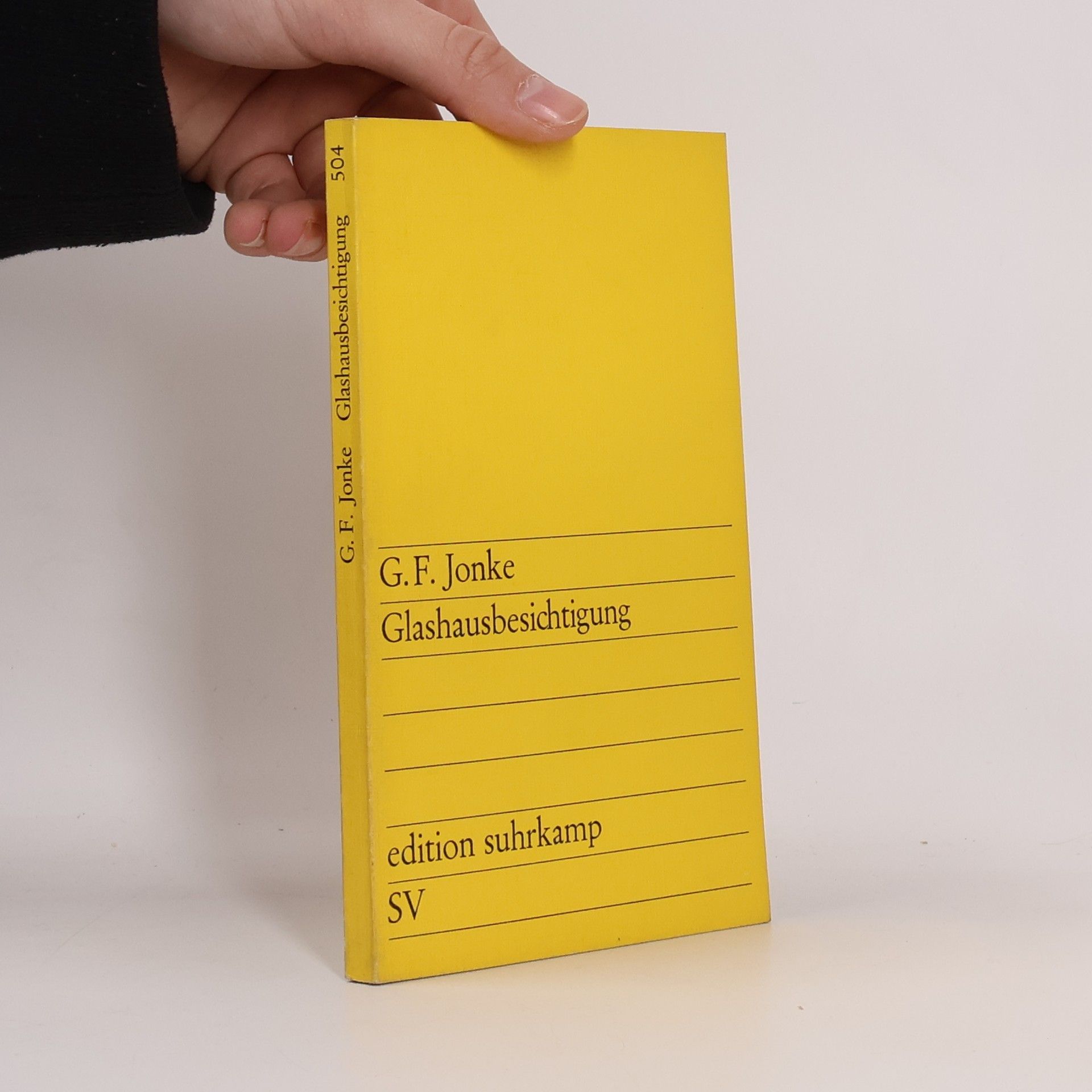 Gert Jonke Glashausbesichtigung