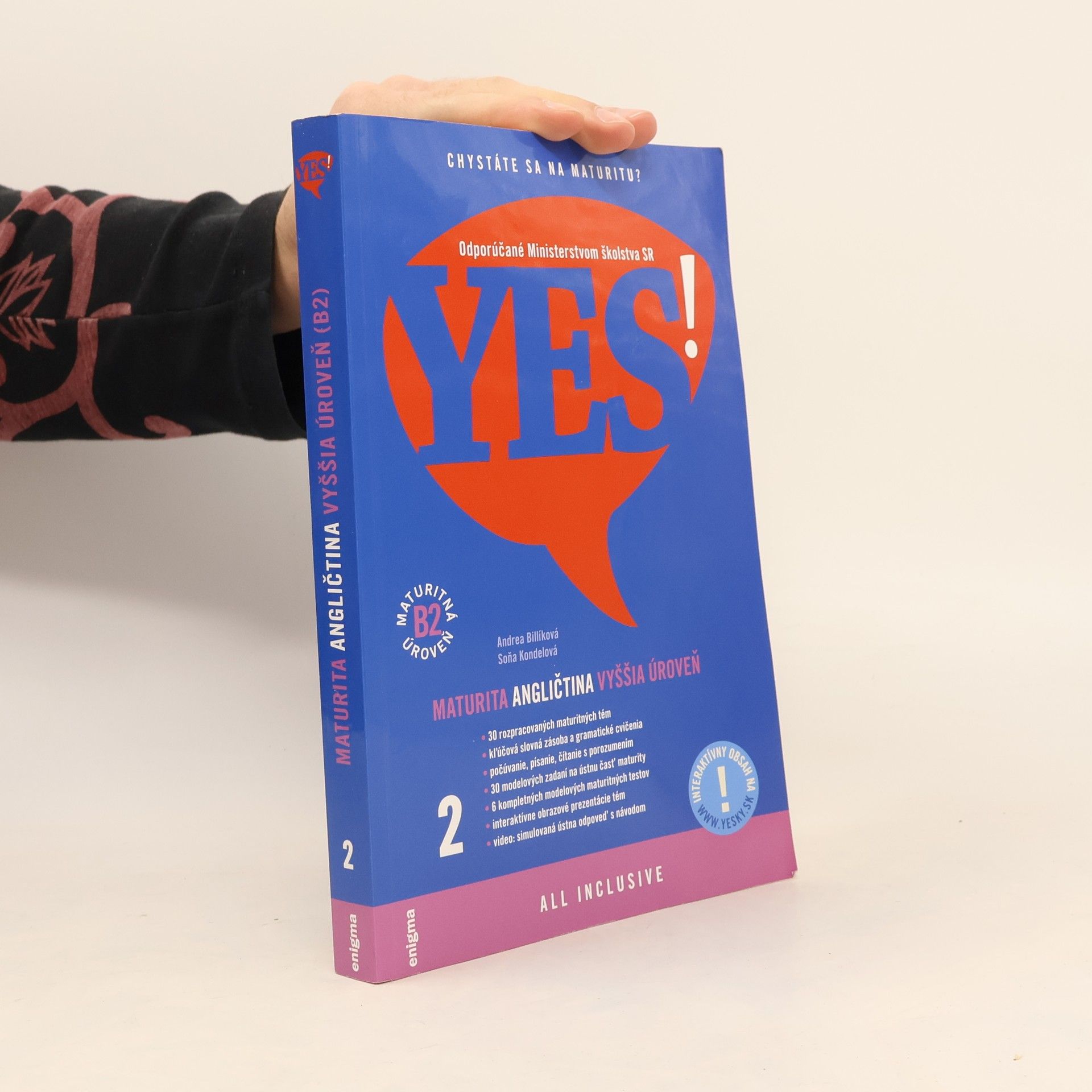 Andrea Bilíková Yes! Maturita - Angličtina - Vyššia úroveň (B2) 2. díl