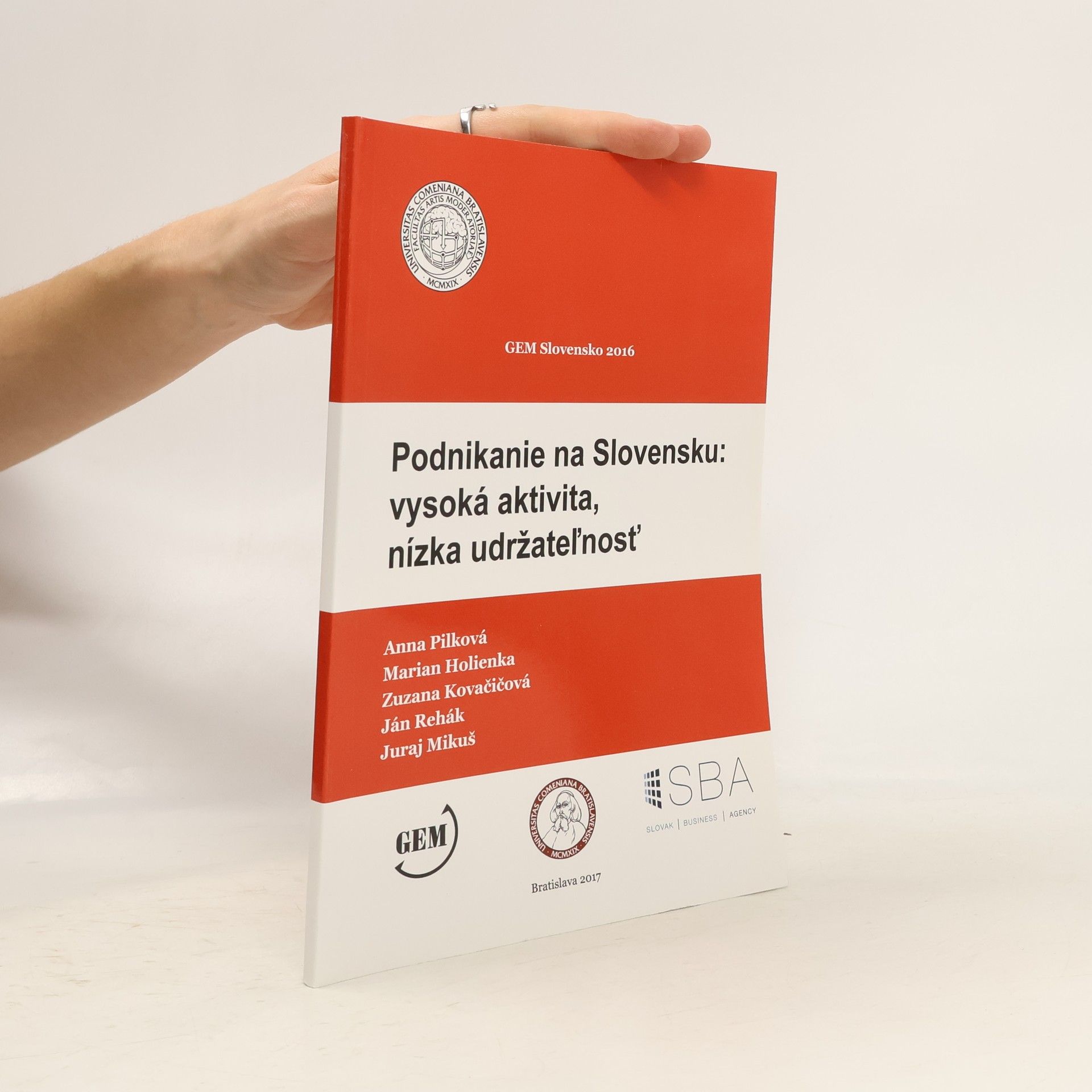 Ján Rehák Podnikanie na Slovensku: vysoká aktivita, nízka udržatel'nosť