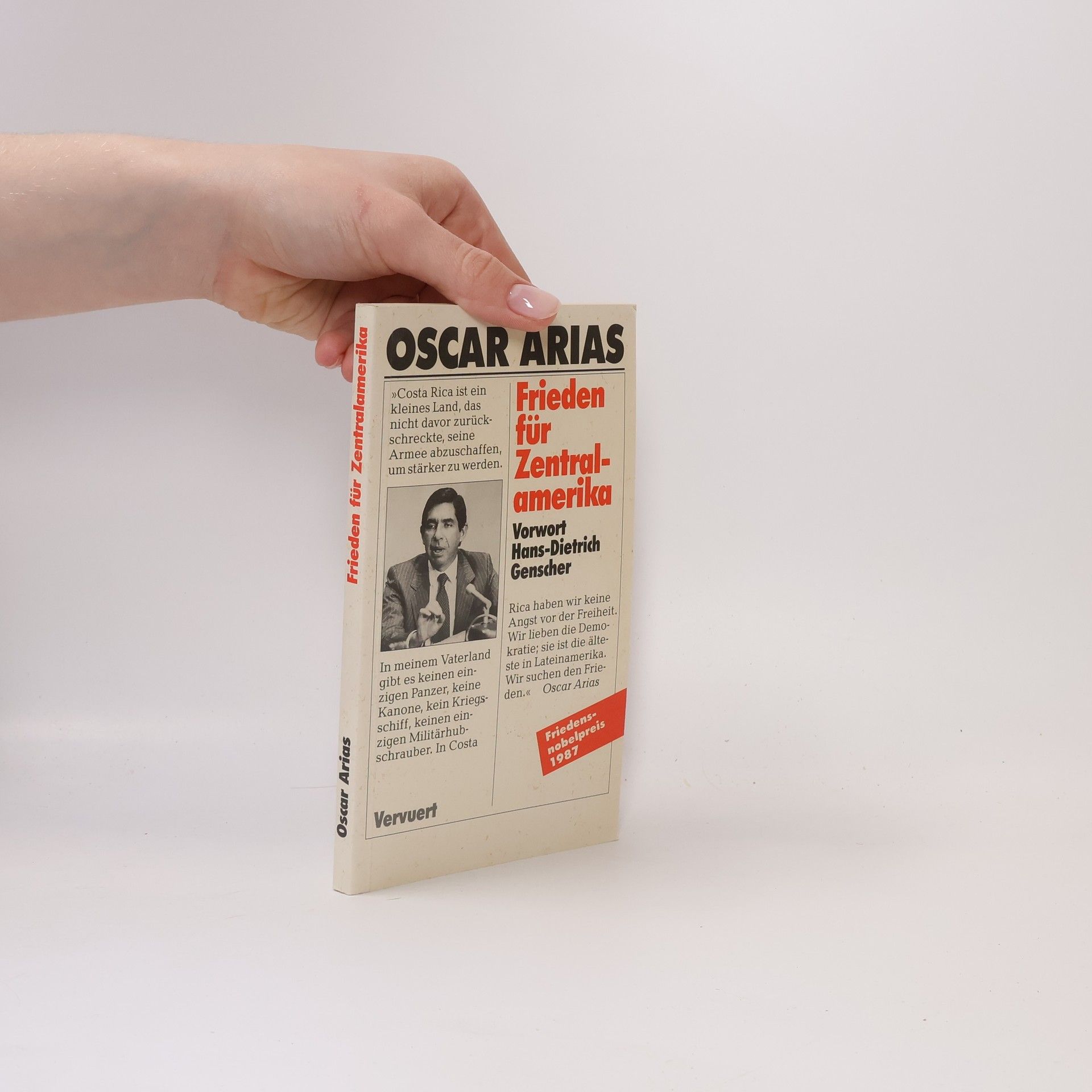 Oscar Arias Sánchez Friede für Zentralamerika