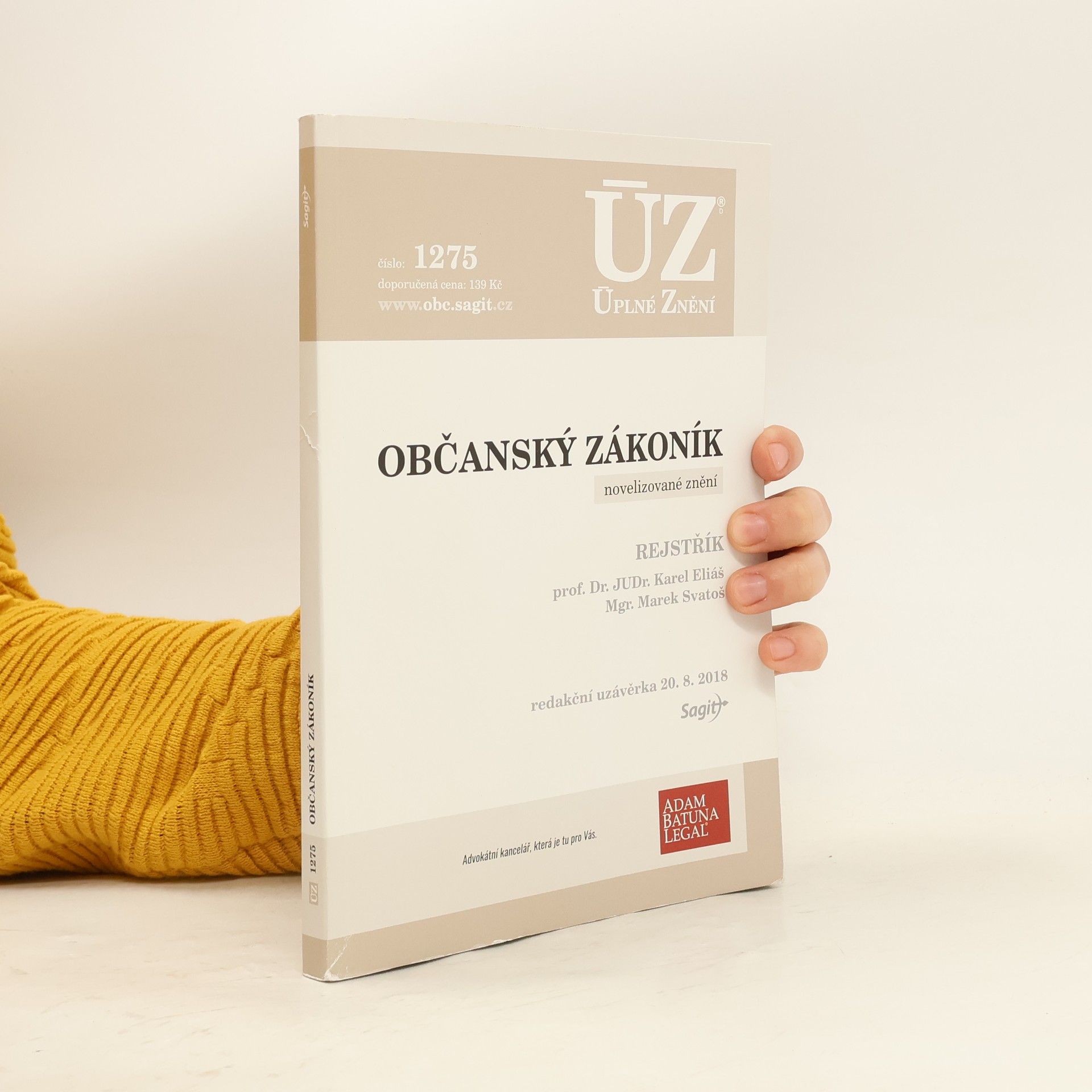 Karel Eliáš ÚZ 1275. Občanský zákoník