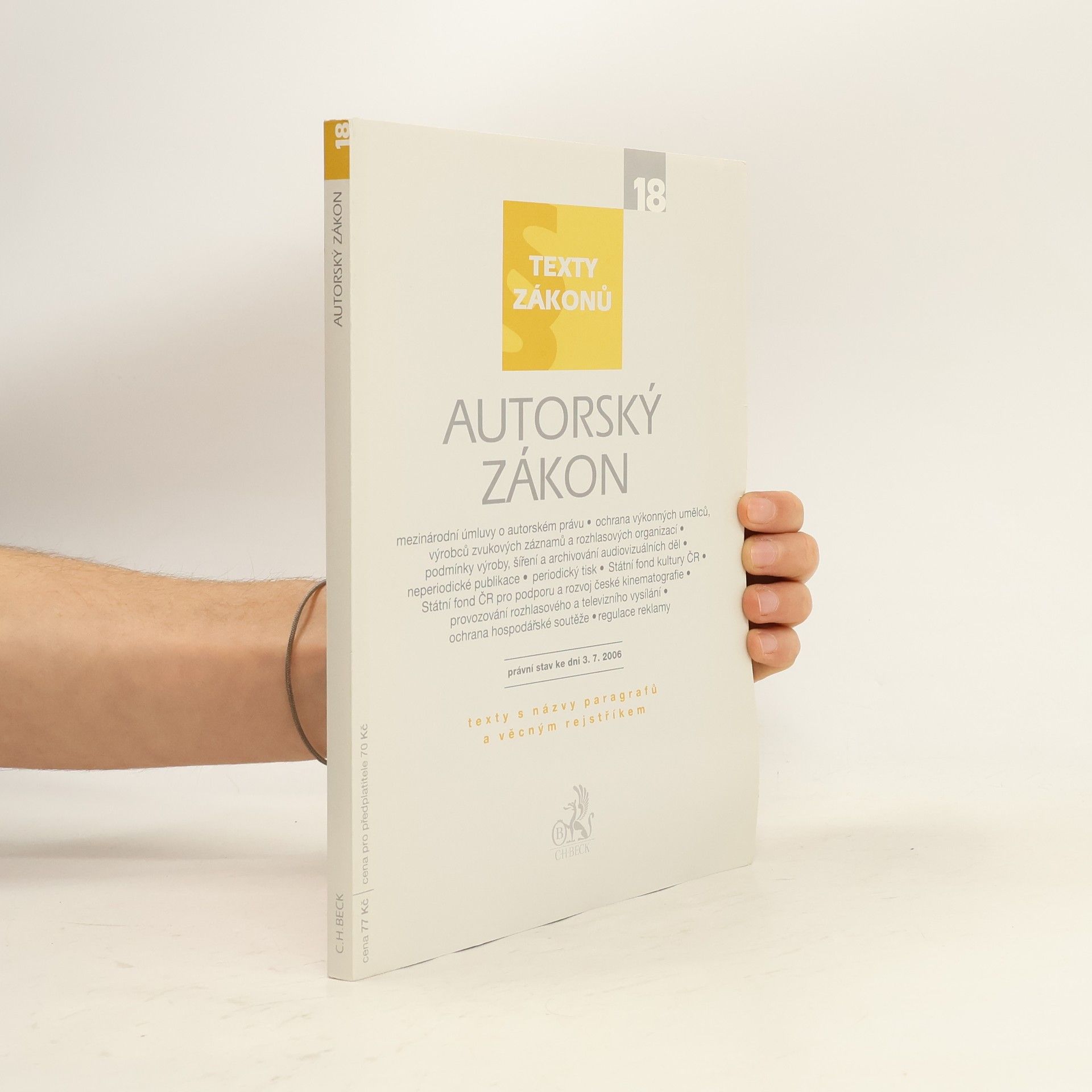 Česko Texty zákonů - 18: Autorský zákon