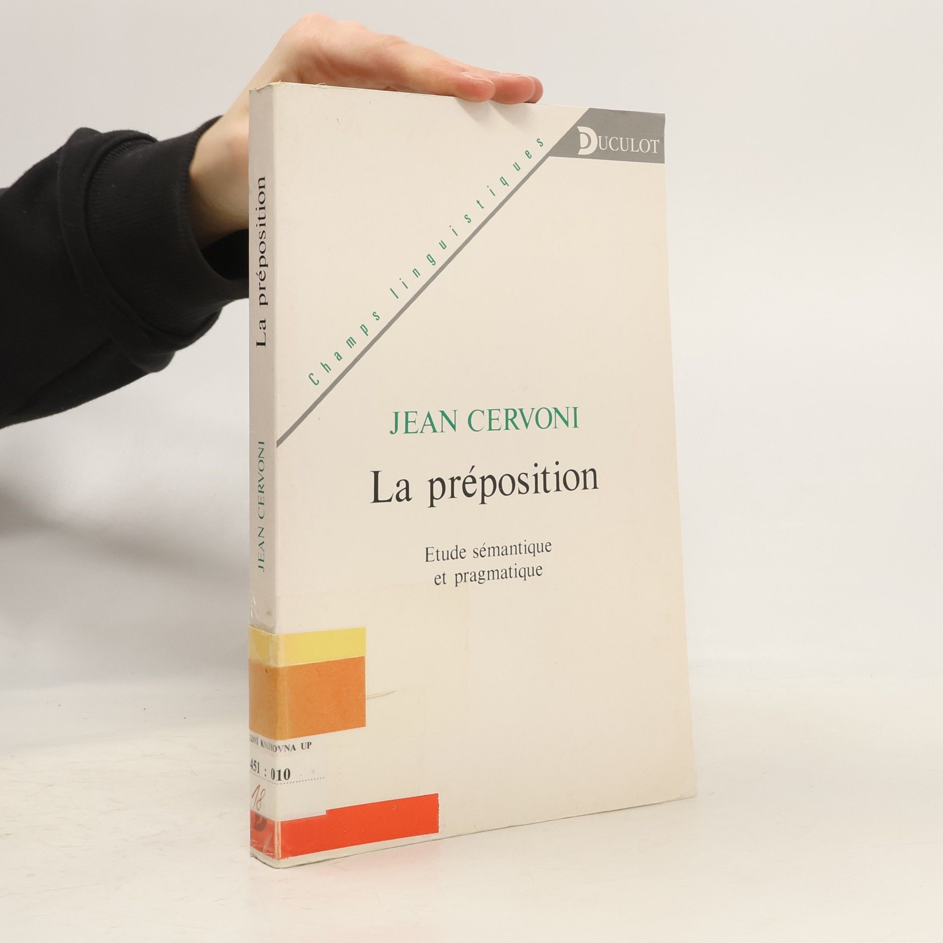 Jean Cervoni Champs linguistiques: La préposition