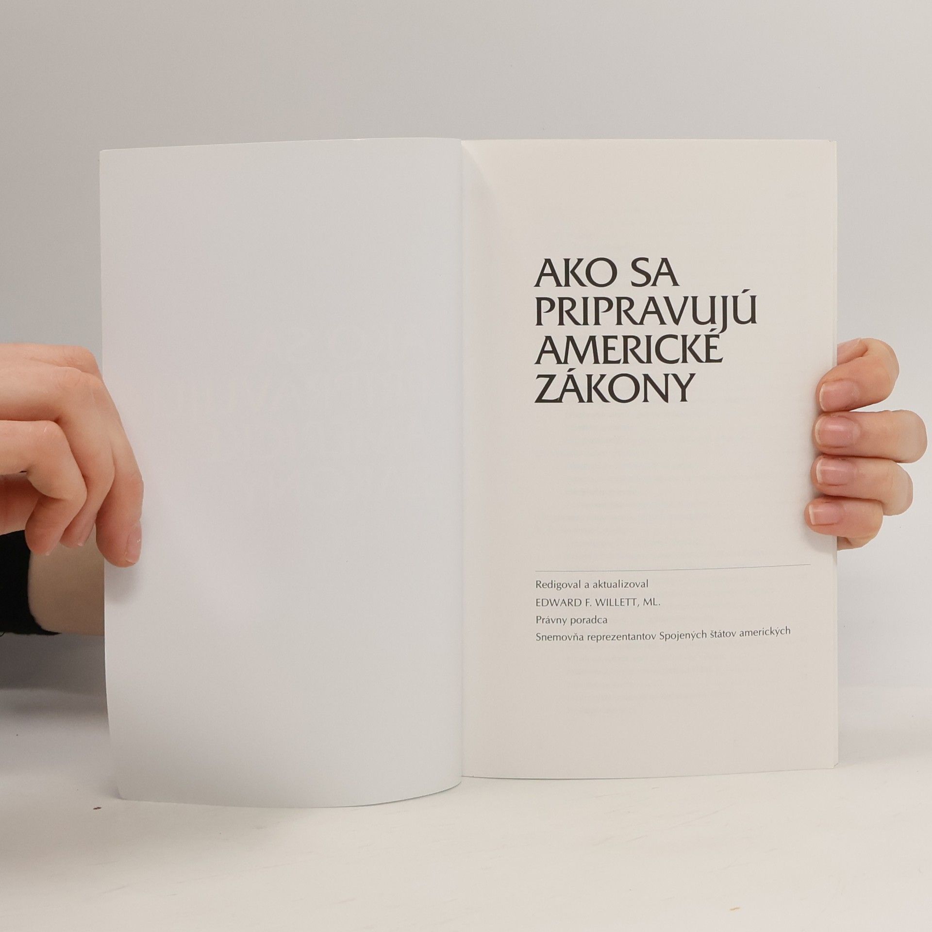 Autores varios Ako sa pripravujú americké zákony
