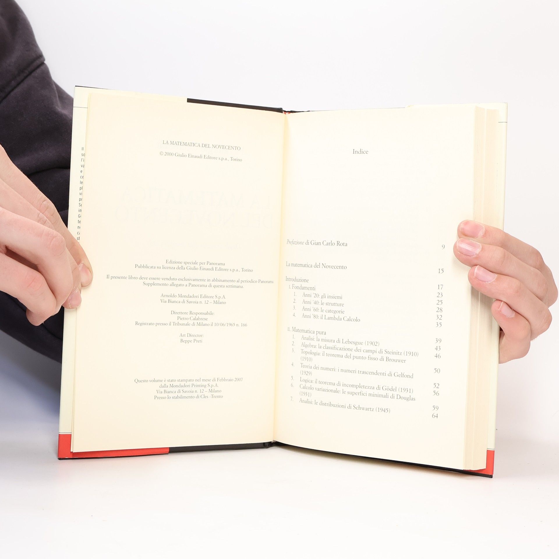 Piergiorgio Odifreddi La matematica del novecento