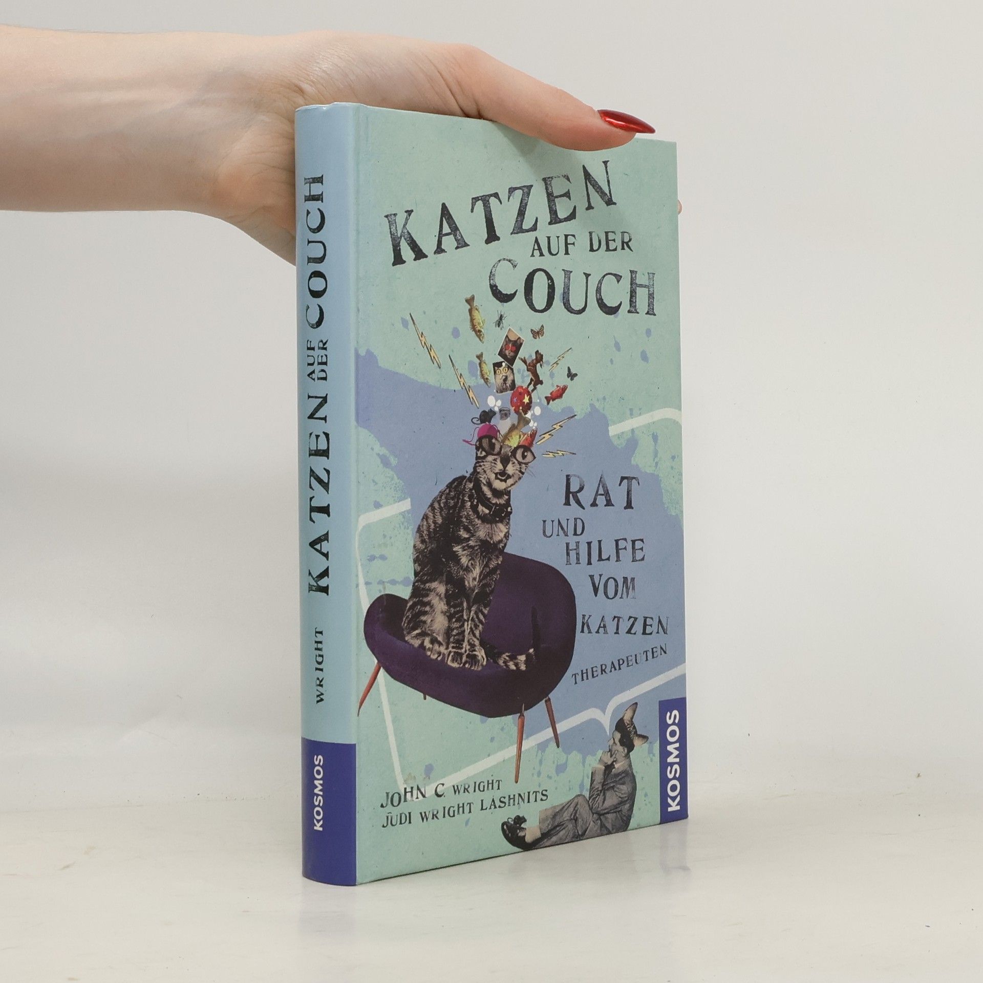 Judi Wright Lashnits Katzen auf der Couch