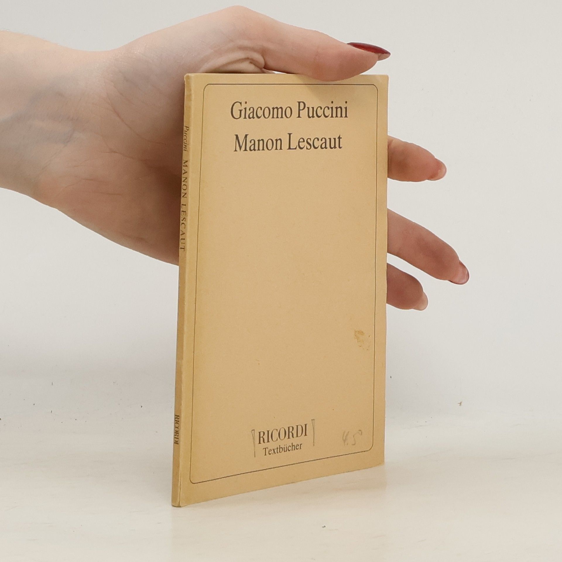 Giacomo Puccini Manon Lescaut