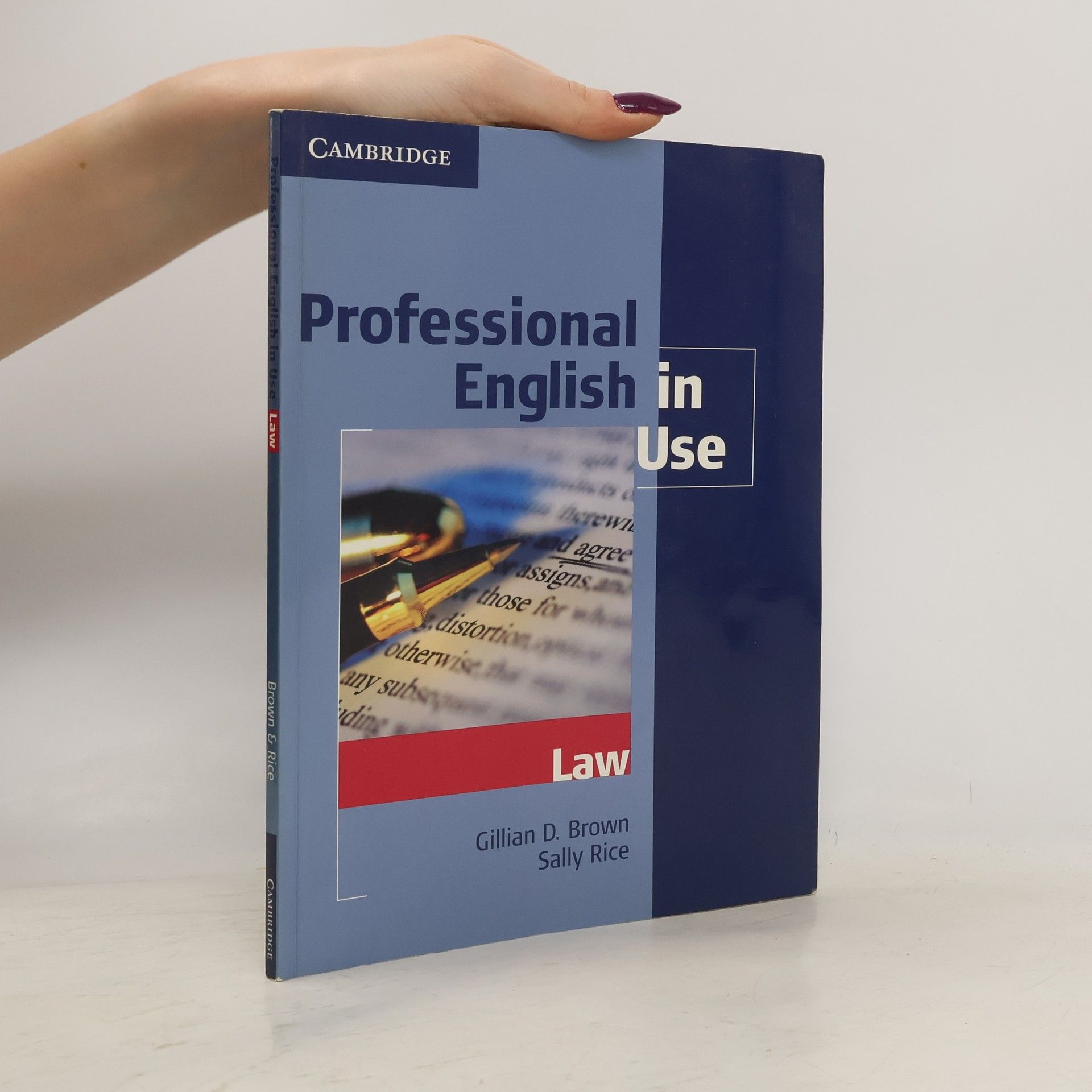 Sally Rice Professional English in Use. Law