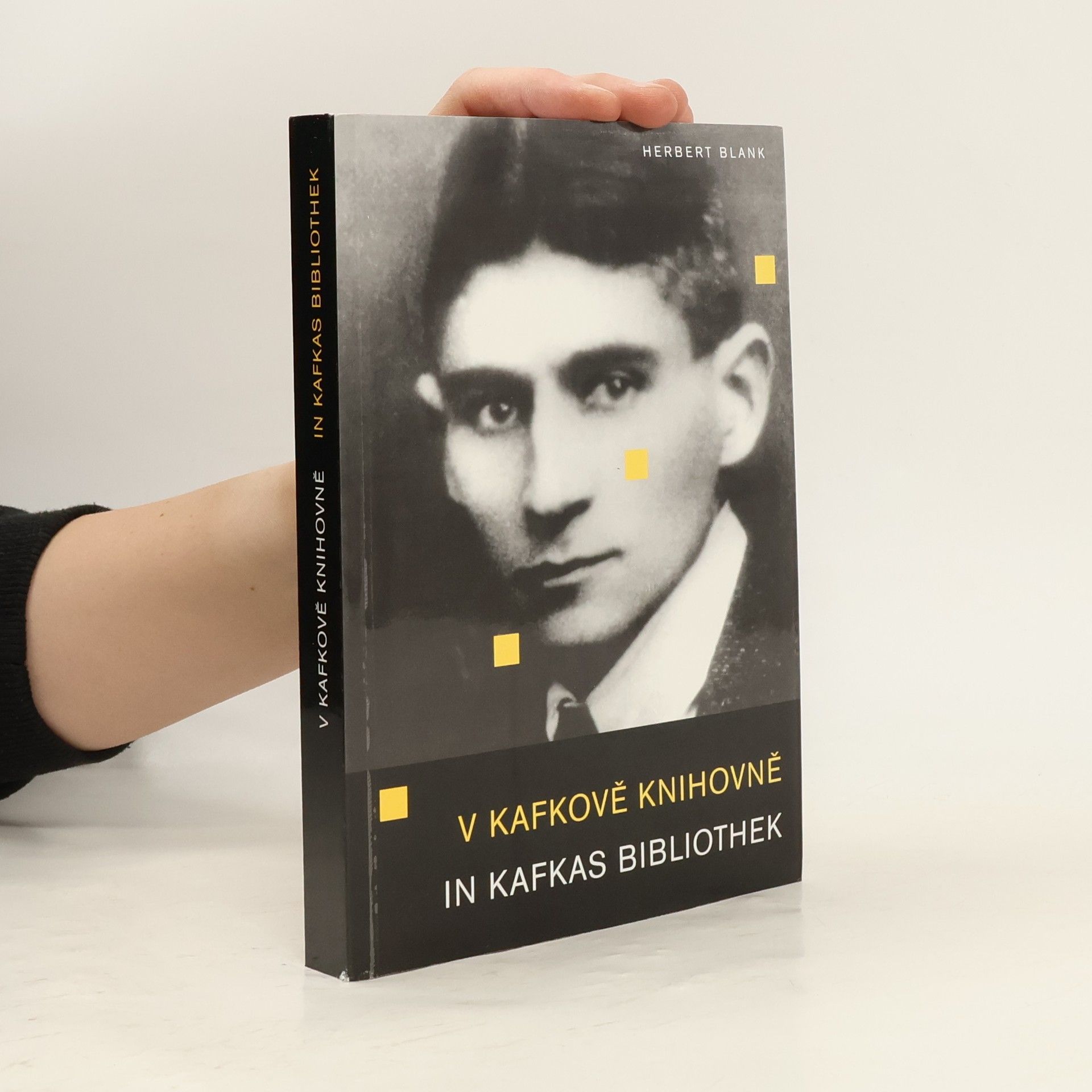 Herbert Blank V Kafkově knihovně. In Kafkas Bibliothek
