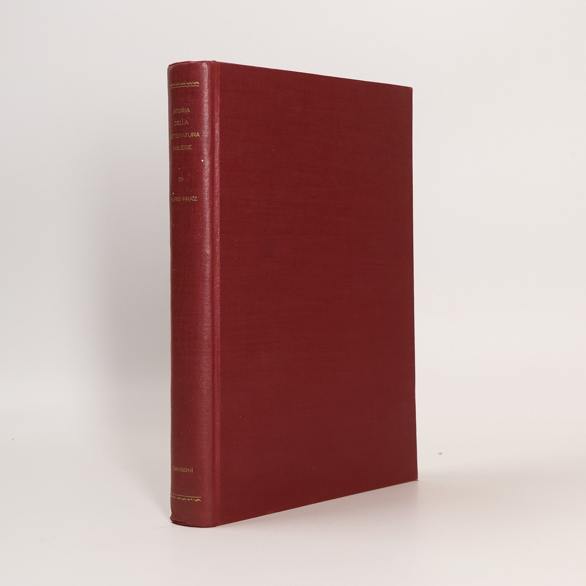 Mario Praz Storia della letteratura inglese