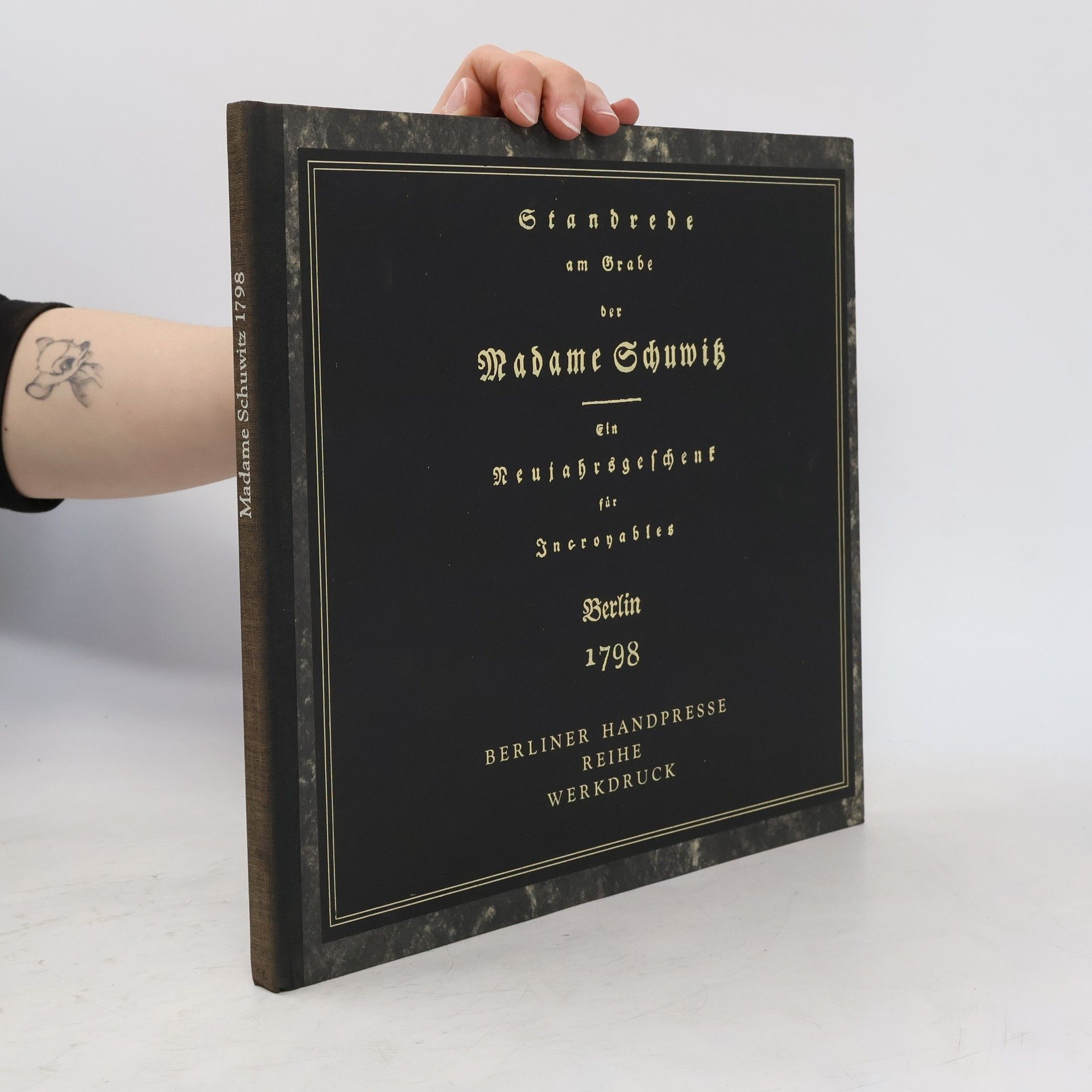 Friedrich Schulze Standrede am Grabe der Madame Schuwitz (nummeriertes exemplar)