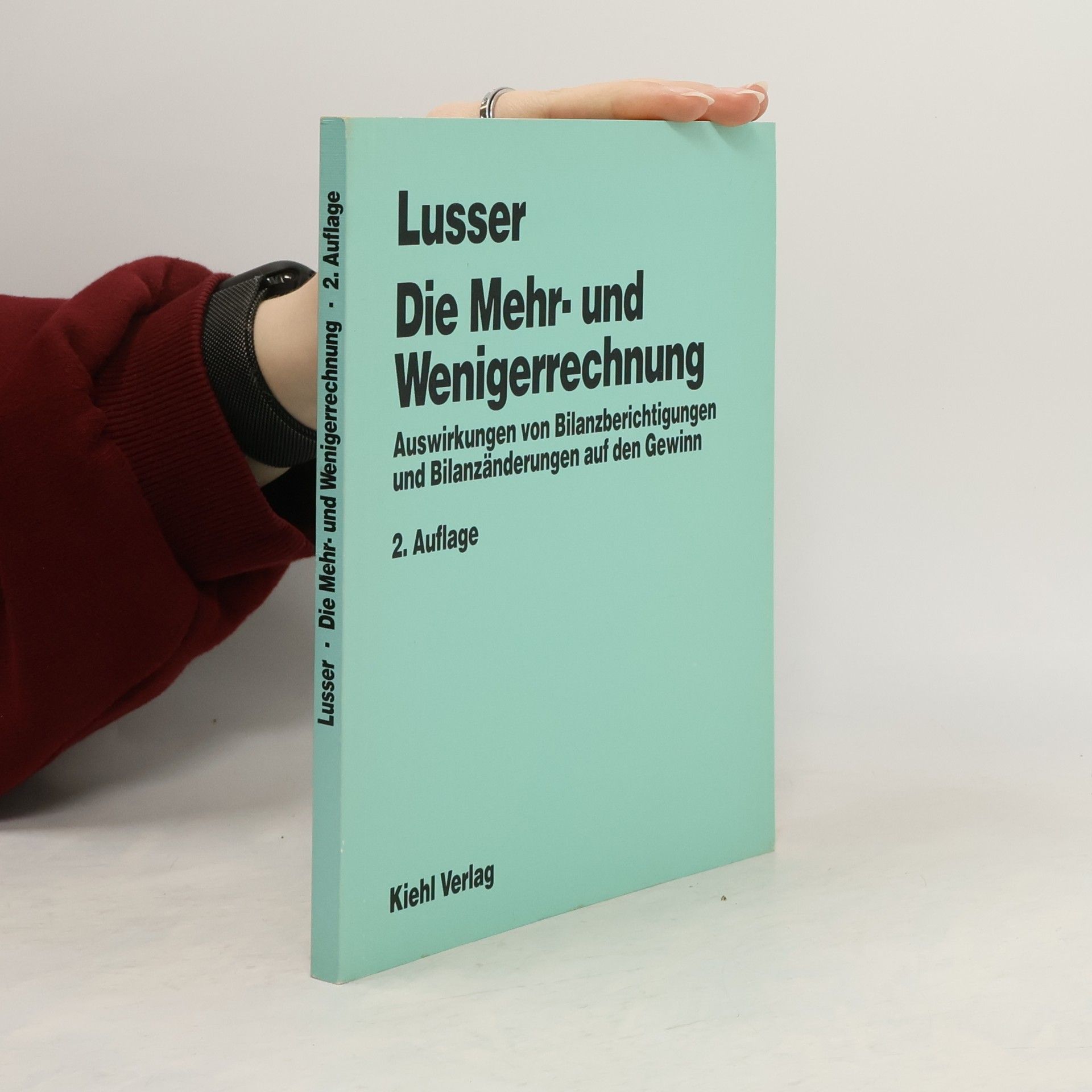 Fritz Lusser Die Mehr- und Wenigerrechnung