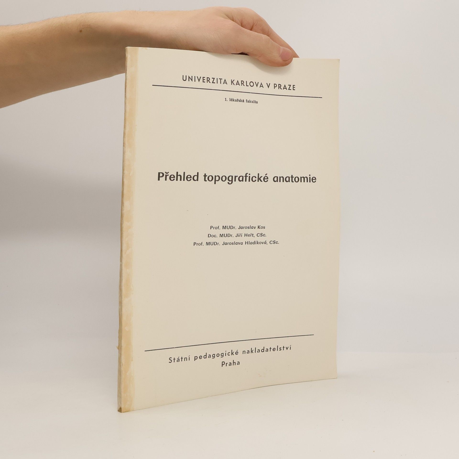 Jaroslav Kos Přehled topografické anatomie