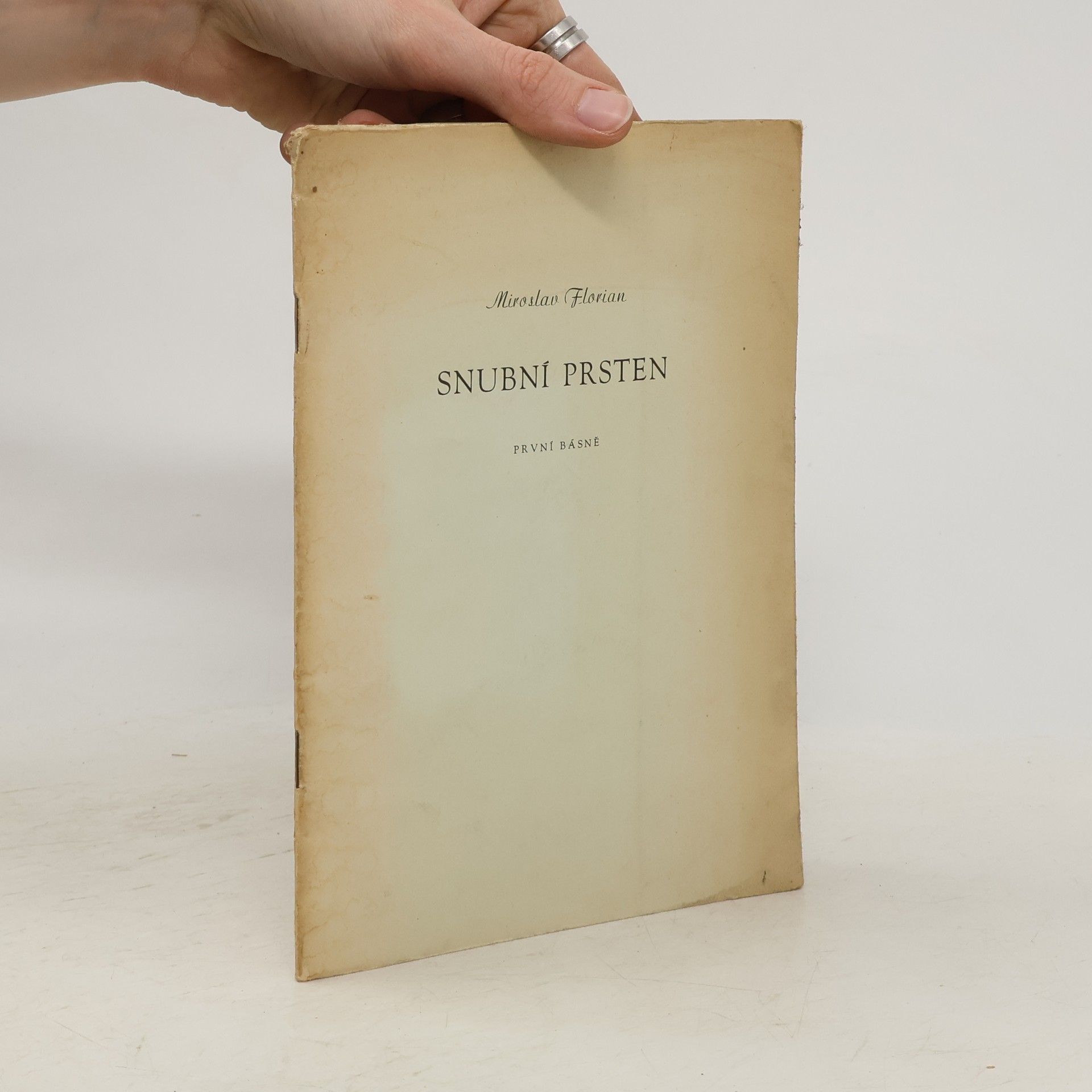 Miroslav Florian Snubní prsten