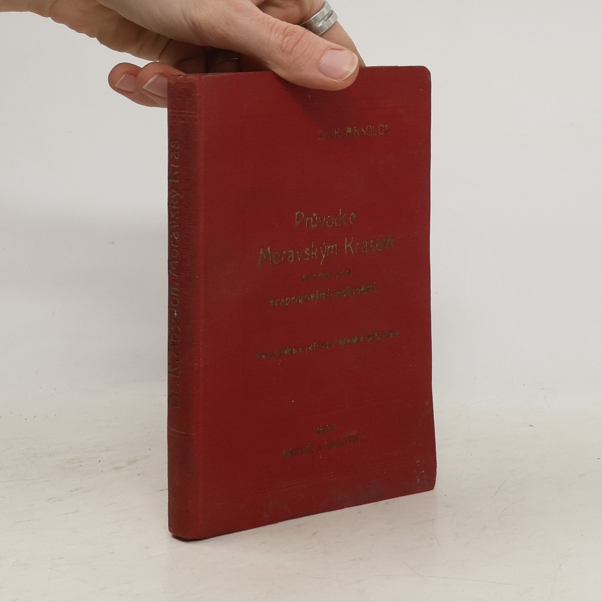 Karel Absolon Průvodce Moravským Krasem